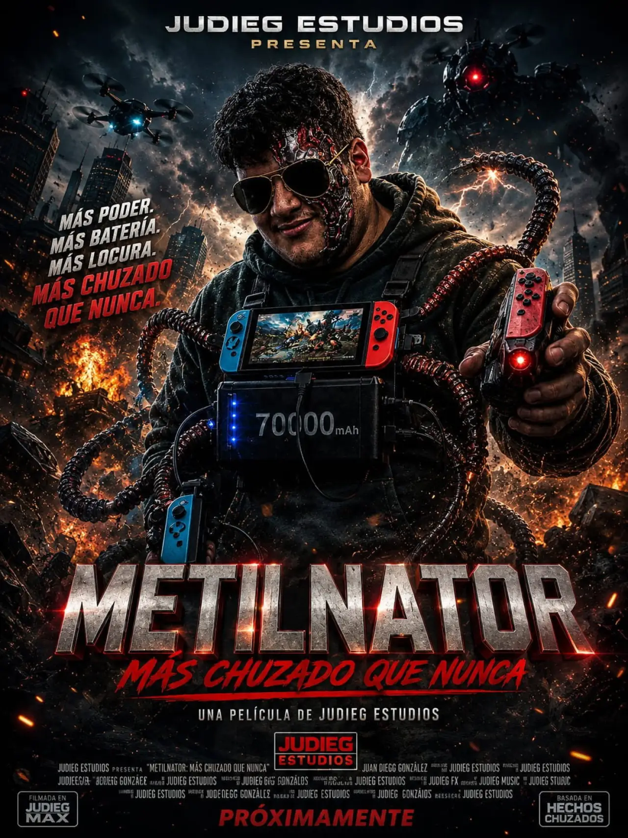 Plakat filmowy "METILNATOR- Mas chuzado que nunca"