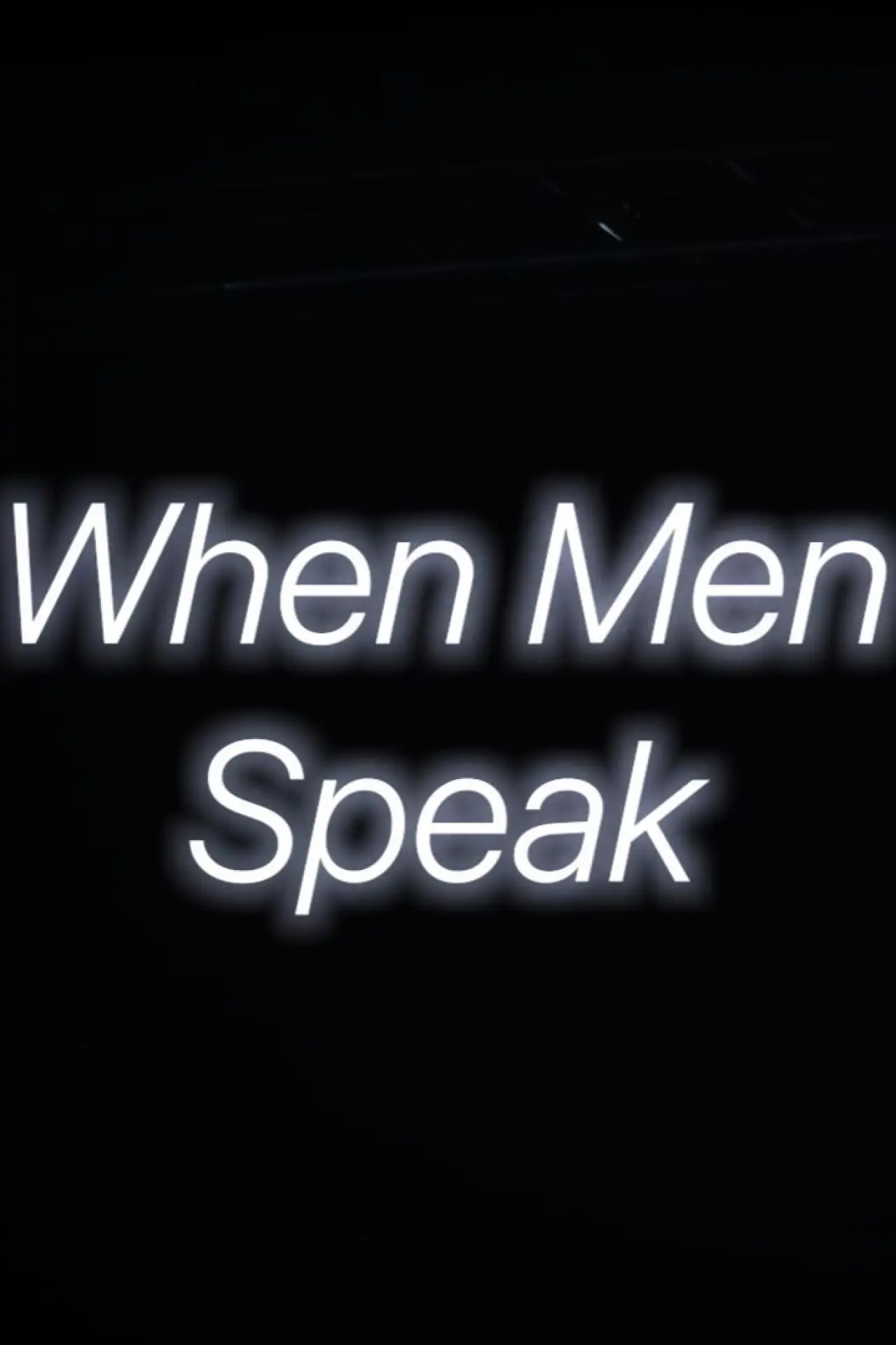 Plakat filmowy "When Men Speak"