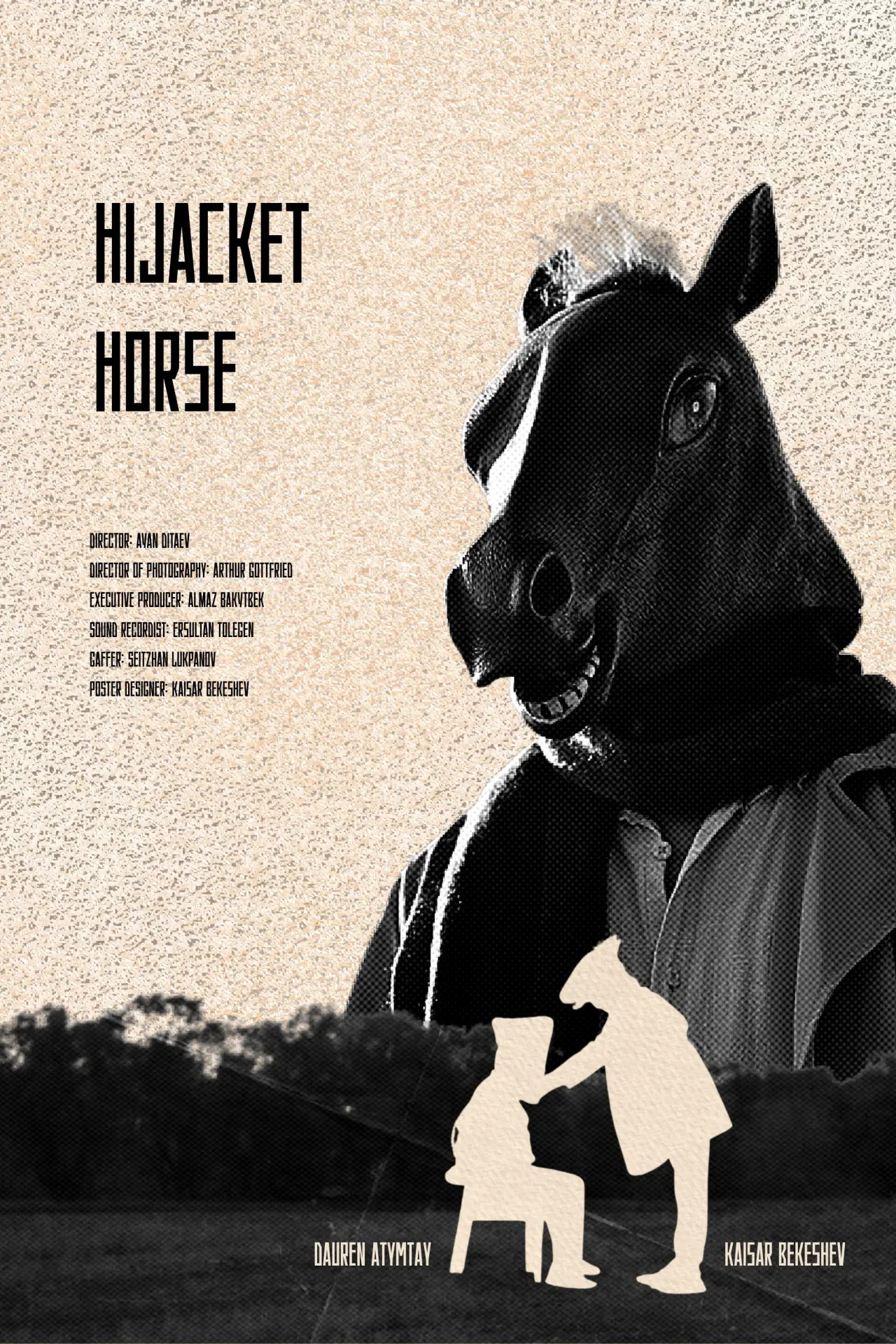 Plakat filmowy "Конь в Пальто"