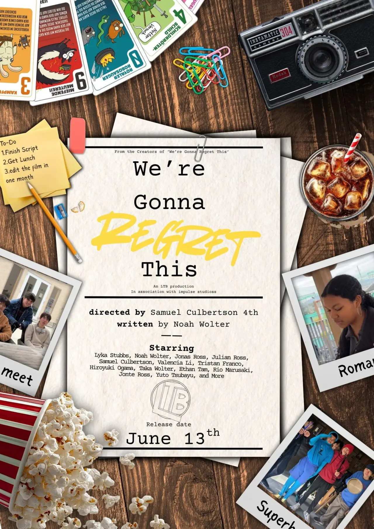 Plakat filmowy "We’re gonna regret this"