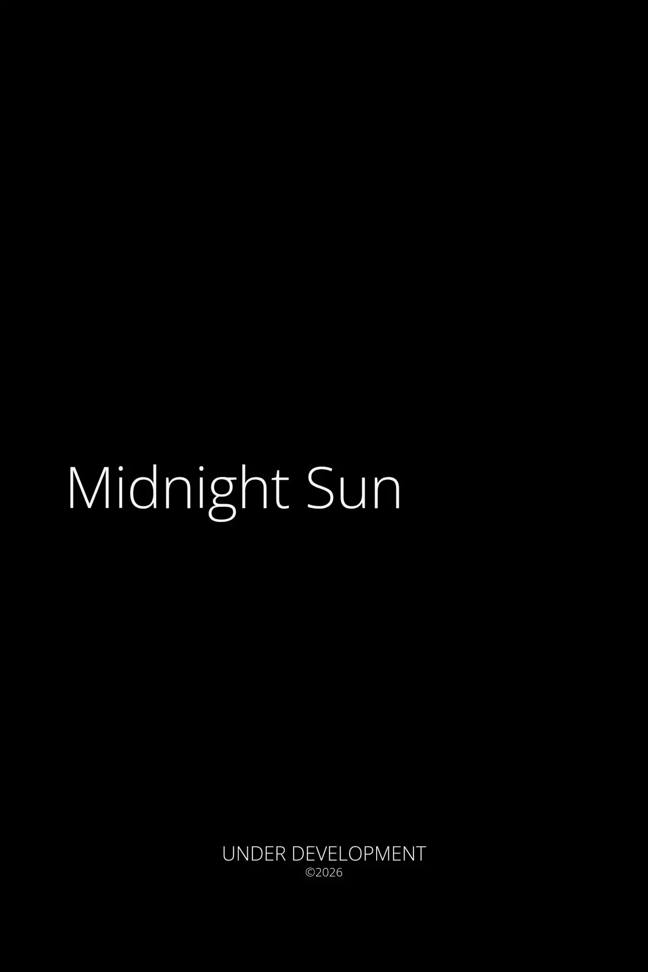 Plakat filmowy "Midnight Sun"