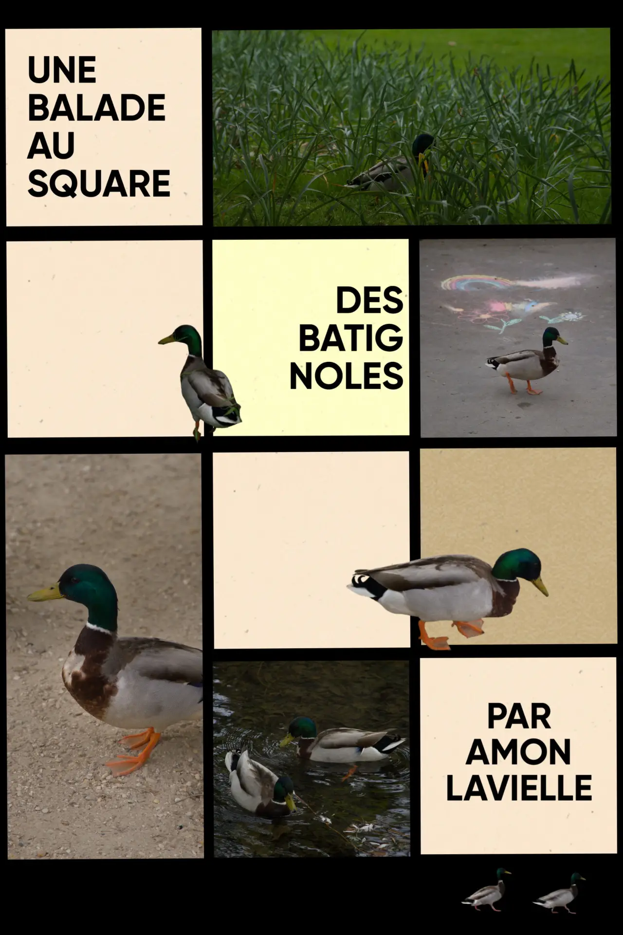 Plakat filmowy "Une balade au square des batignoles"