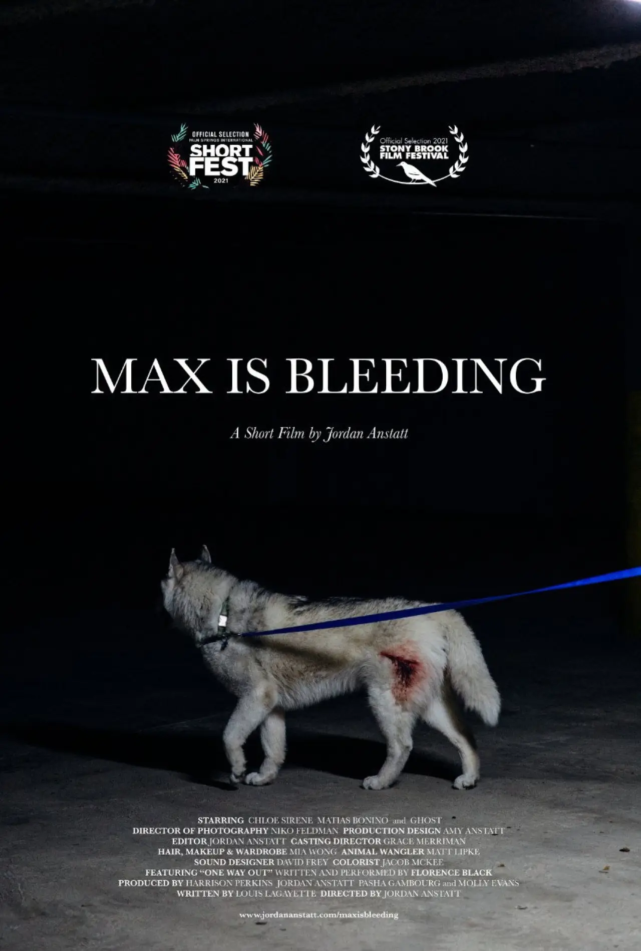 Plakat filmowy "Max is Bleeding"