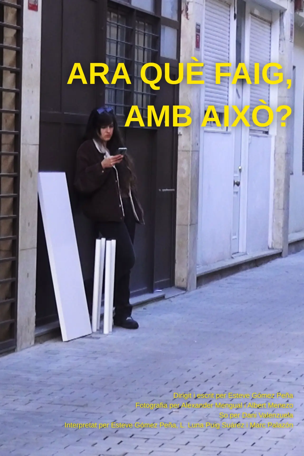 Plakat filmowy "Ara què faig, amb això?"
