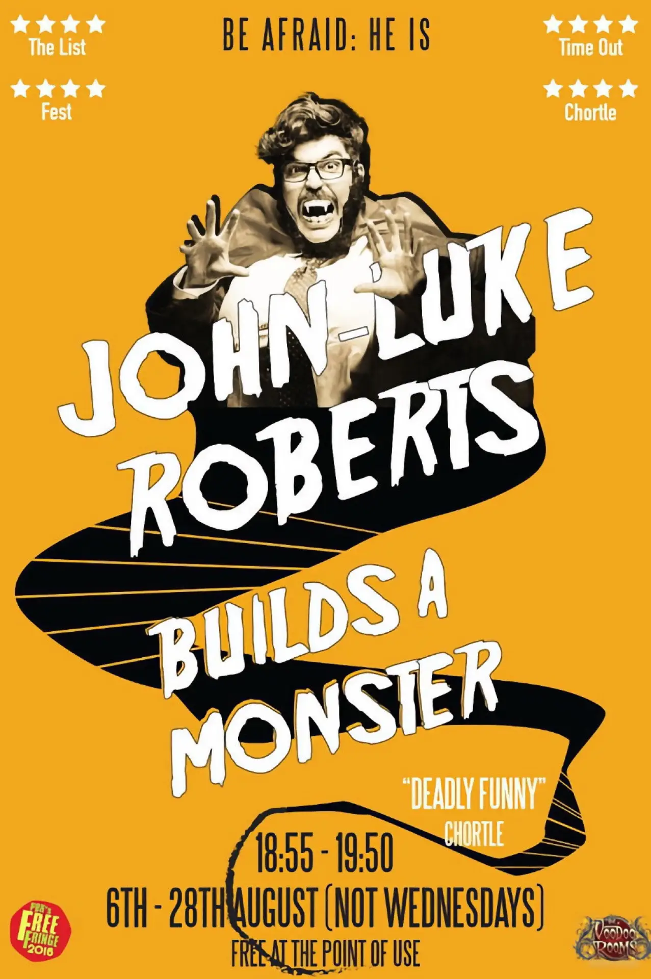 Plakat filmowy "John-Luke Roberts Builds a Monster"