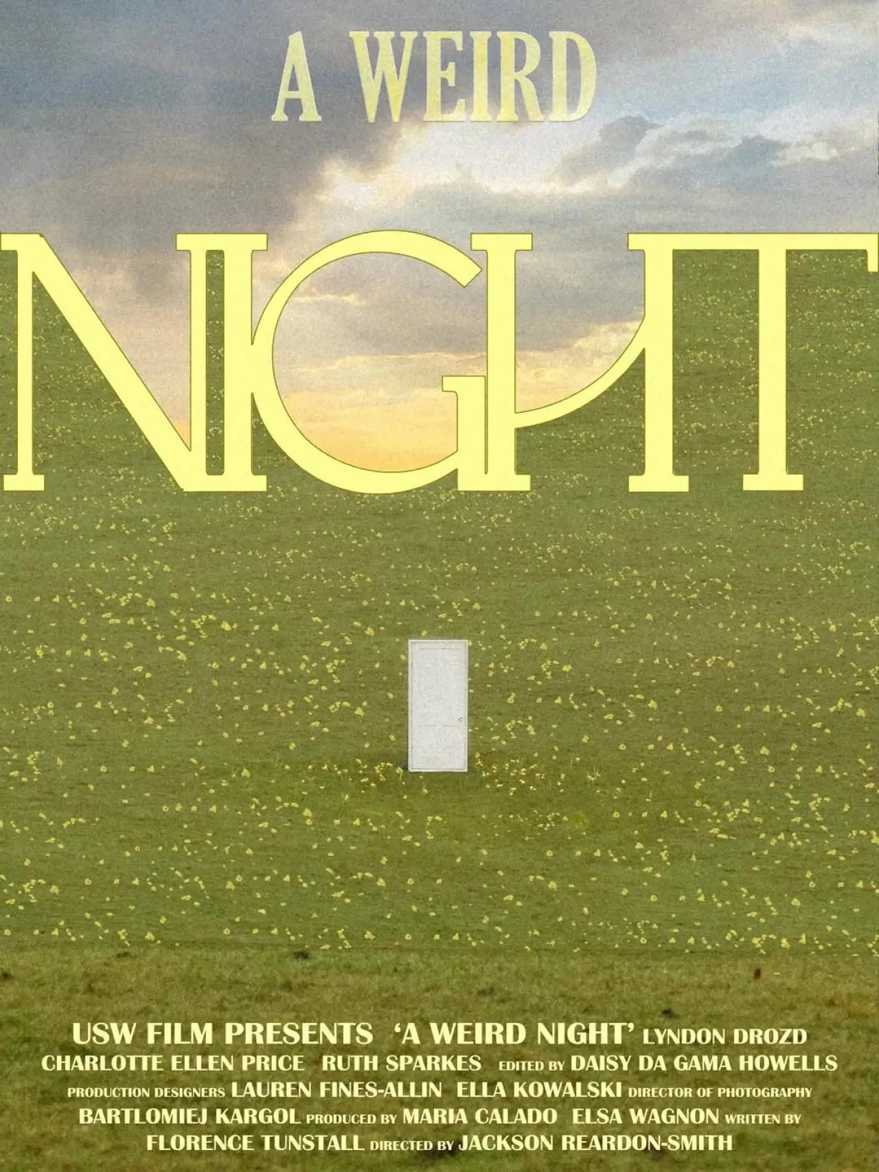 Plakat filmowy "A Weird Night"