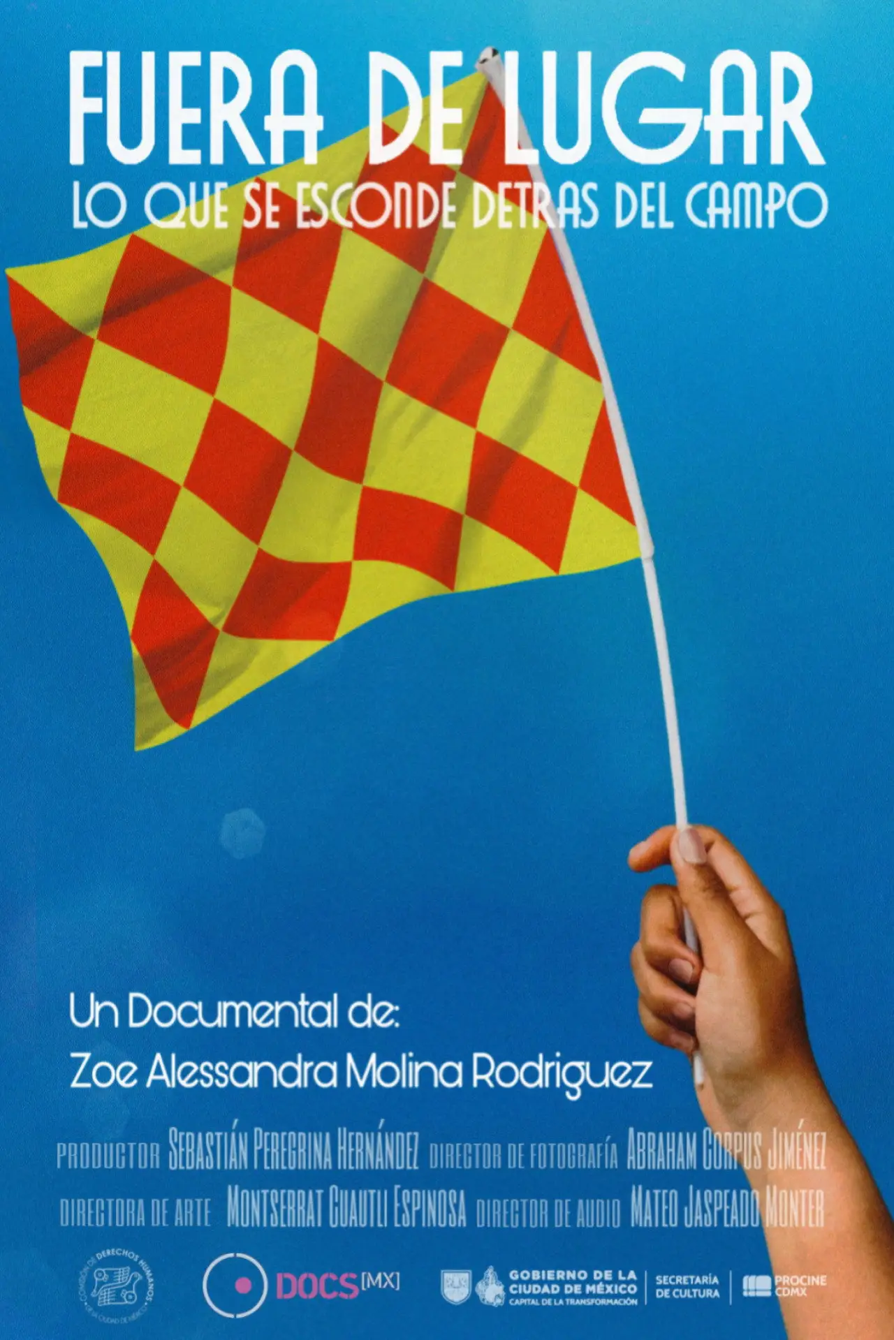 Plakat filmowy "Fuera de Lugar: Lo que se esconde detrás del campo"