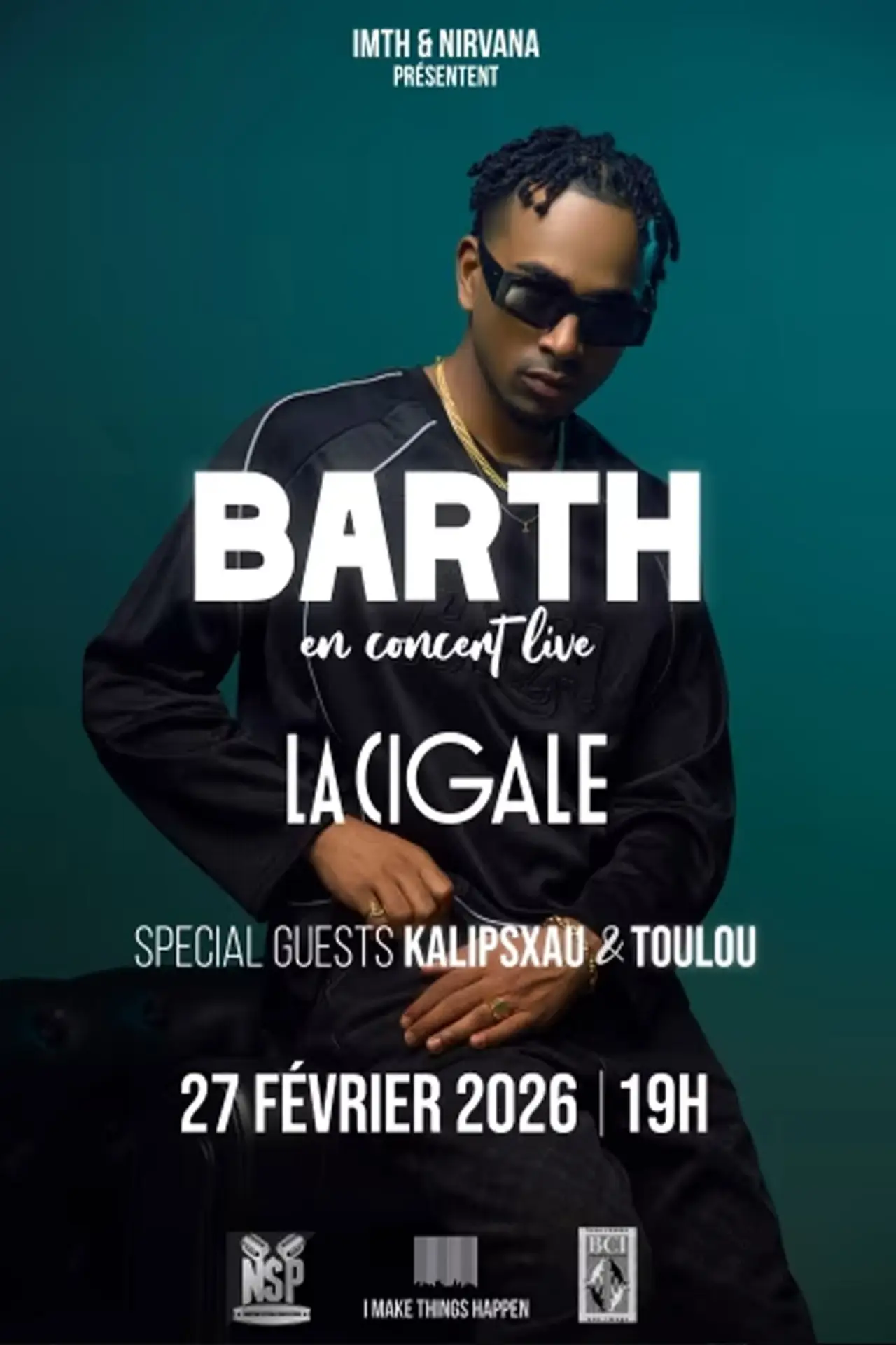 Plakat filmowy "Barth à La Cigale"