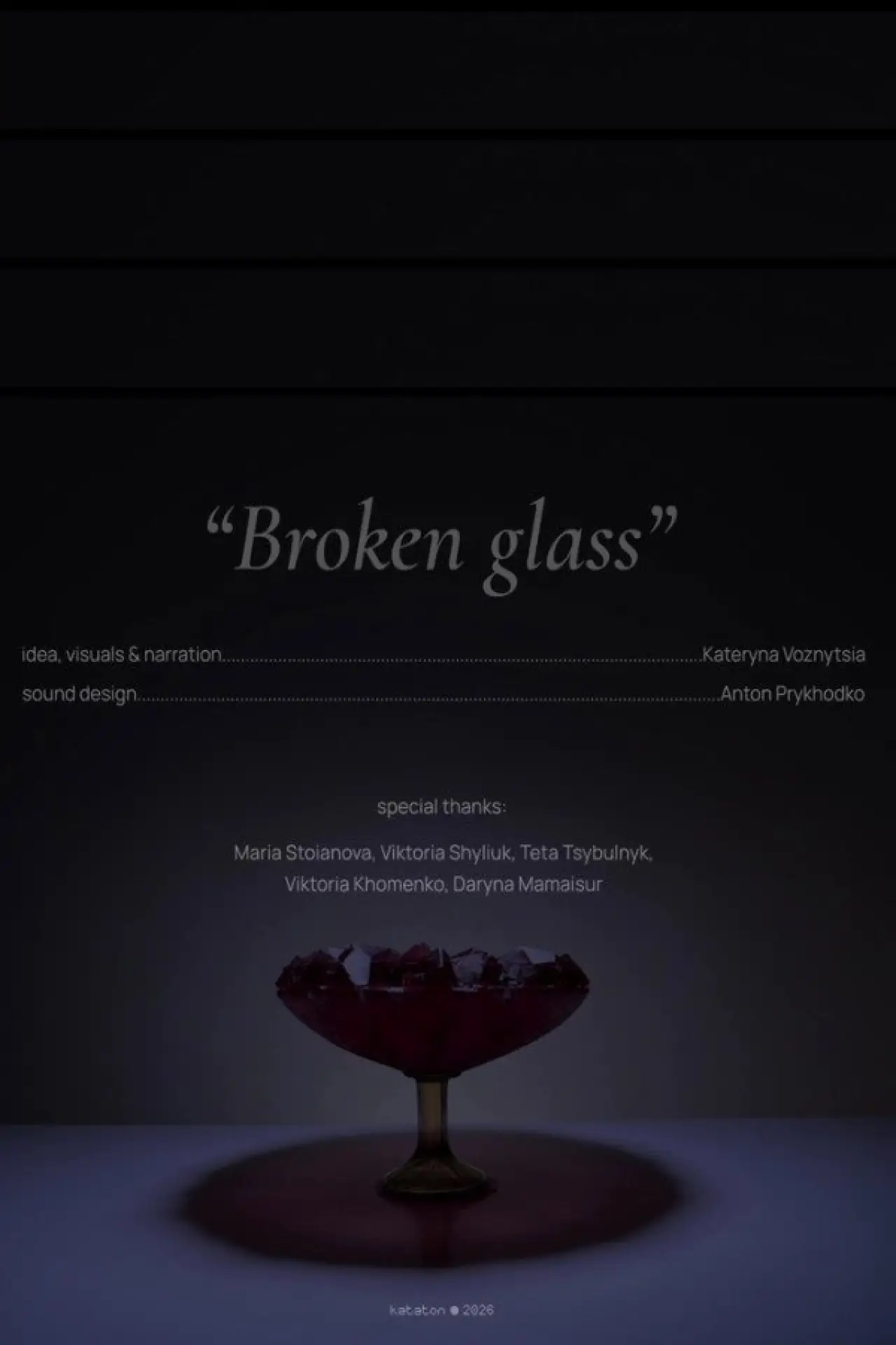 Plakat filmowy "Бите скло"