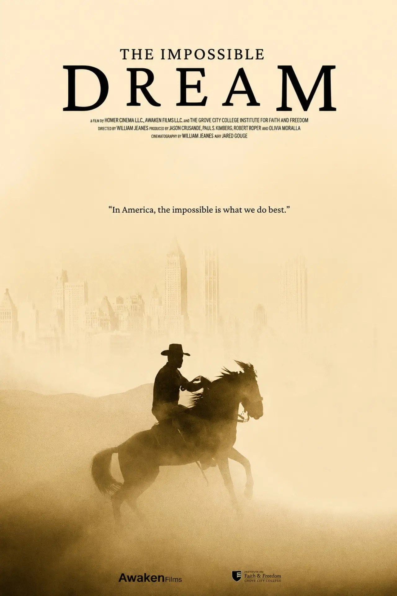Plakat filmowy "The Impossible Dream"