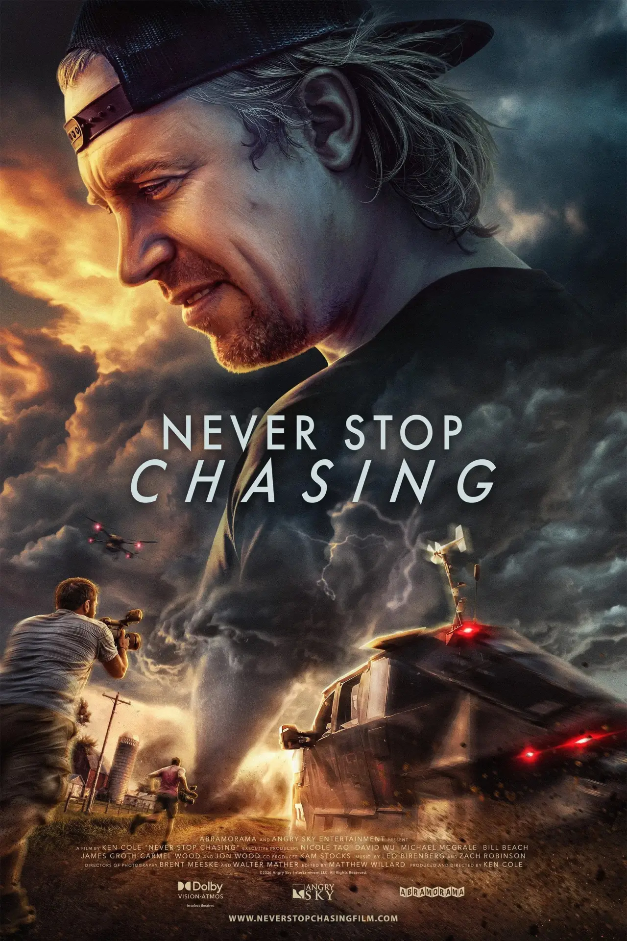 Plakat filmowy "Never Stop Chasing"