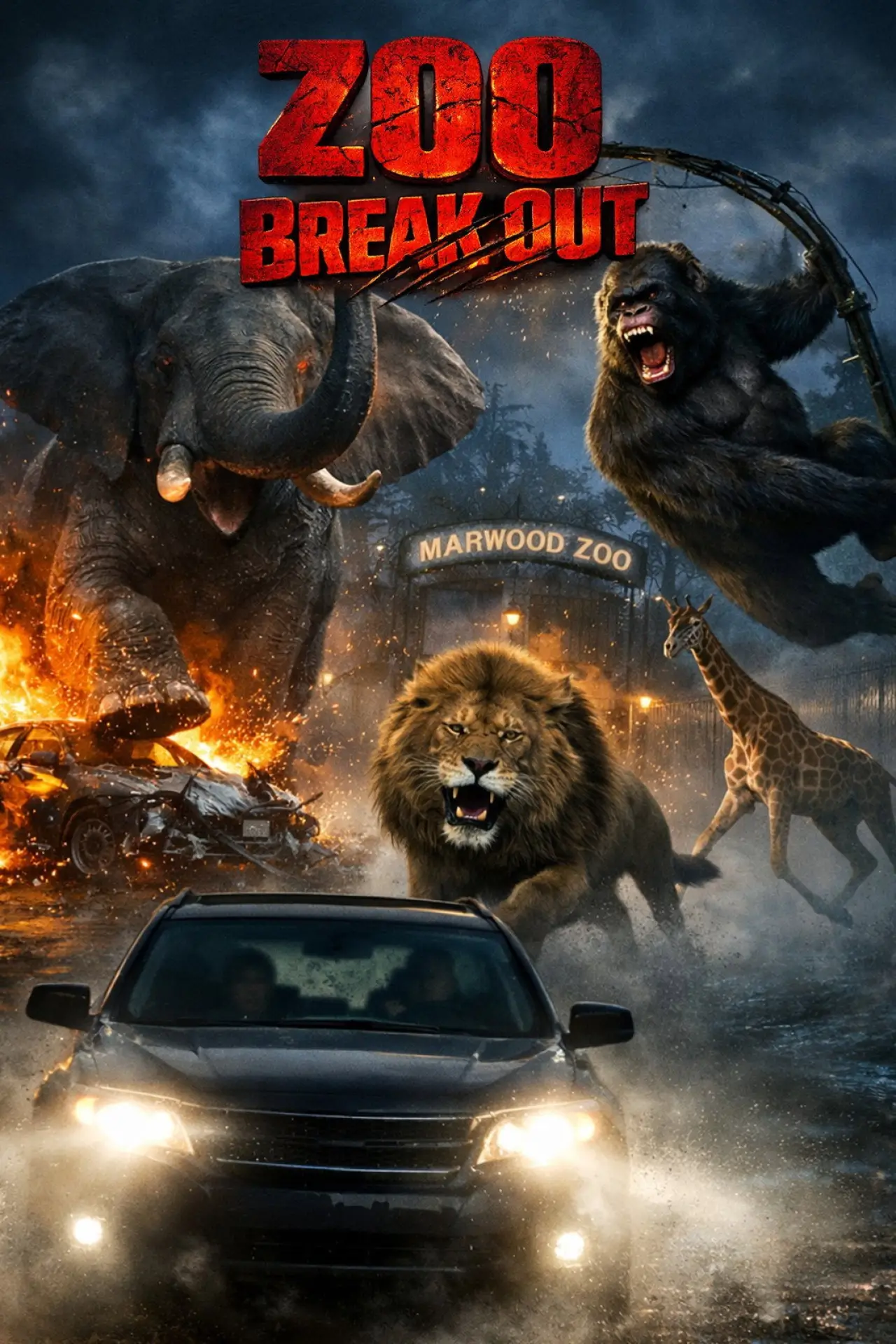 Plakat filmowy "Zoo Break Out"