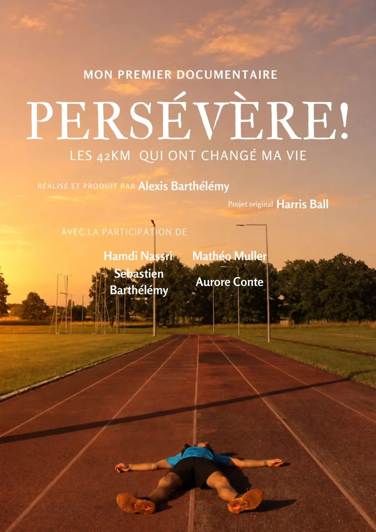 Plakat filmowy "Persévère! Les 42km qui ont changé ma vie"