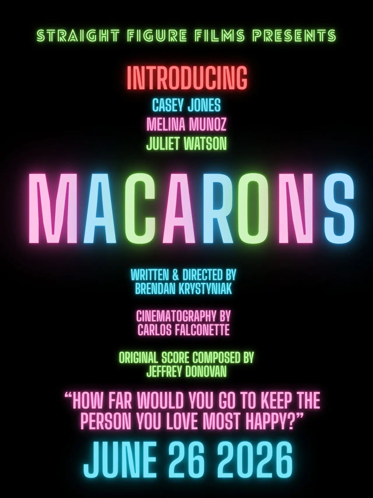 Plakat filmowy "MACARONS"
