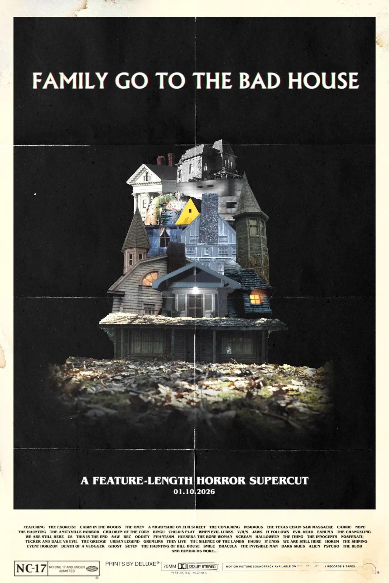 Plakat filmowy "Family Go to the Bad House"