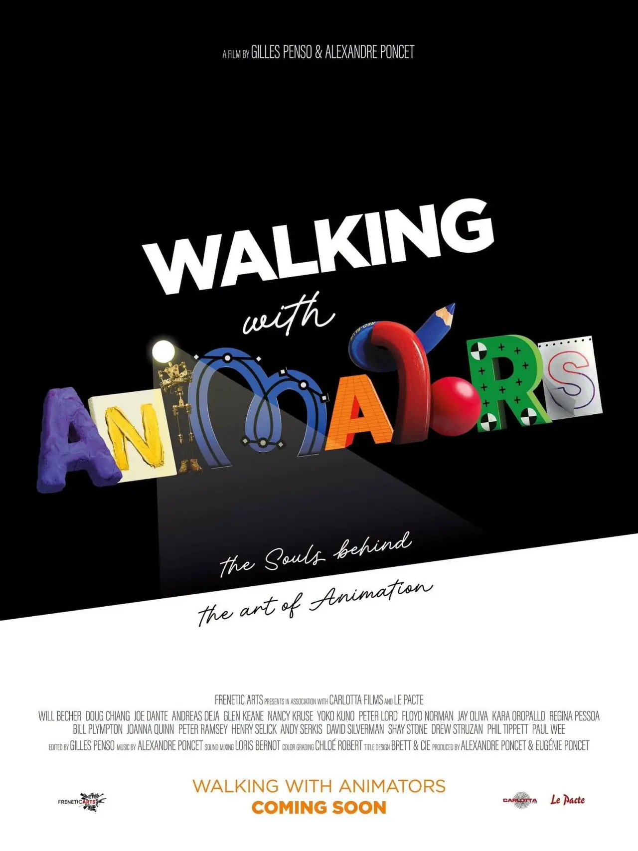 Plakat filmowy "Walking with Animators"