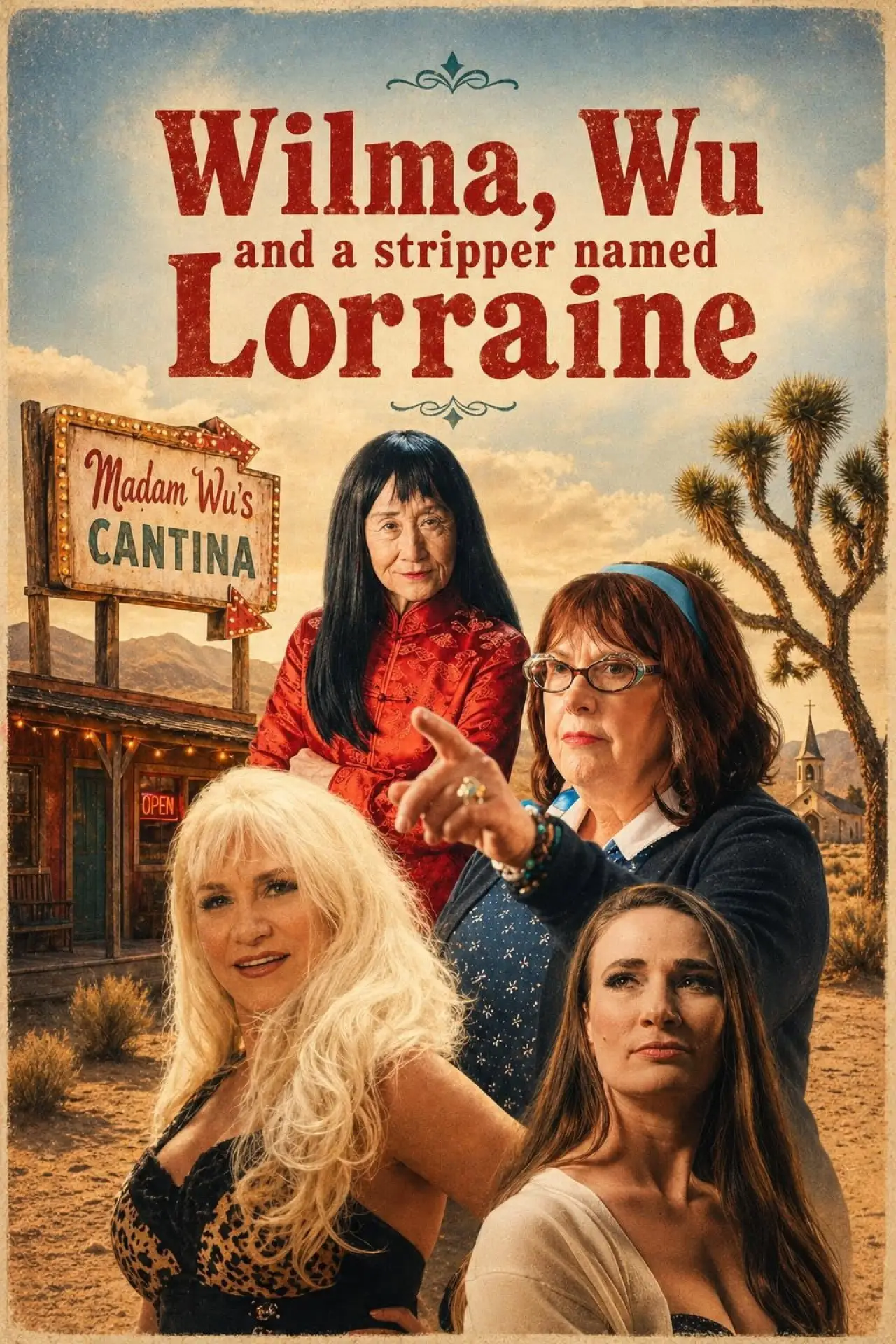 Plakat filmowy "Wilma, Wu, and a Stripper Named Lorraine"