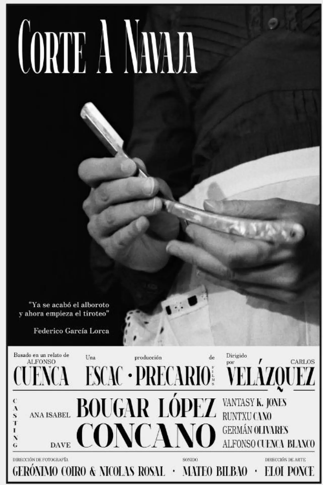 Plakat filmowy "Corte a navaja"