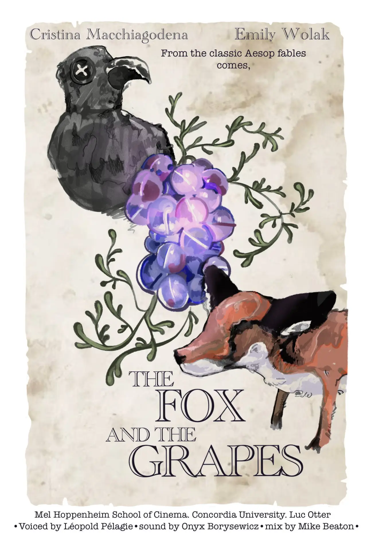 Plakat filmowy "The Fox and the Grapes"