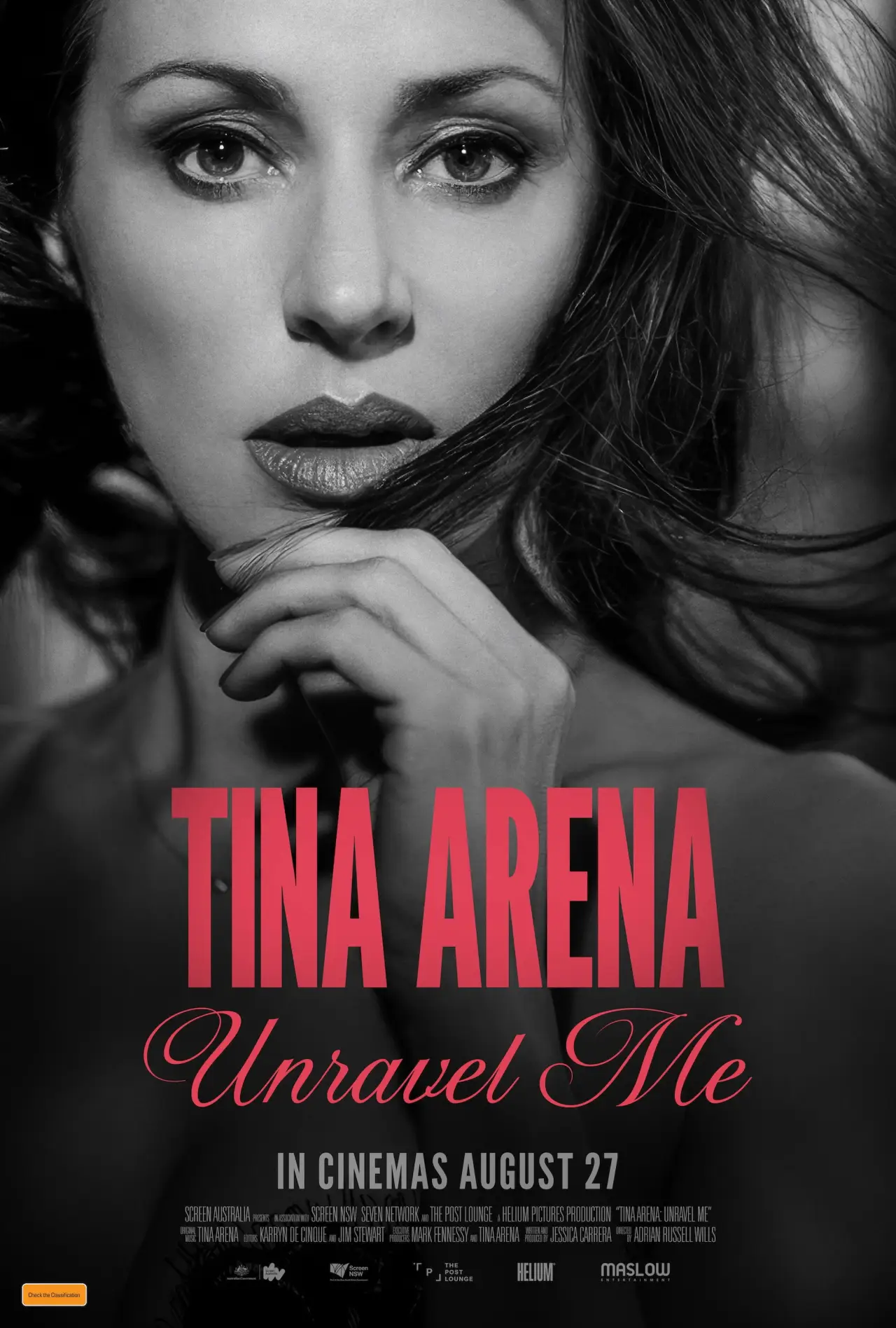 Plakat filmowy "Tina Arena: Unravel Me"