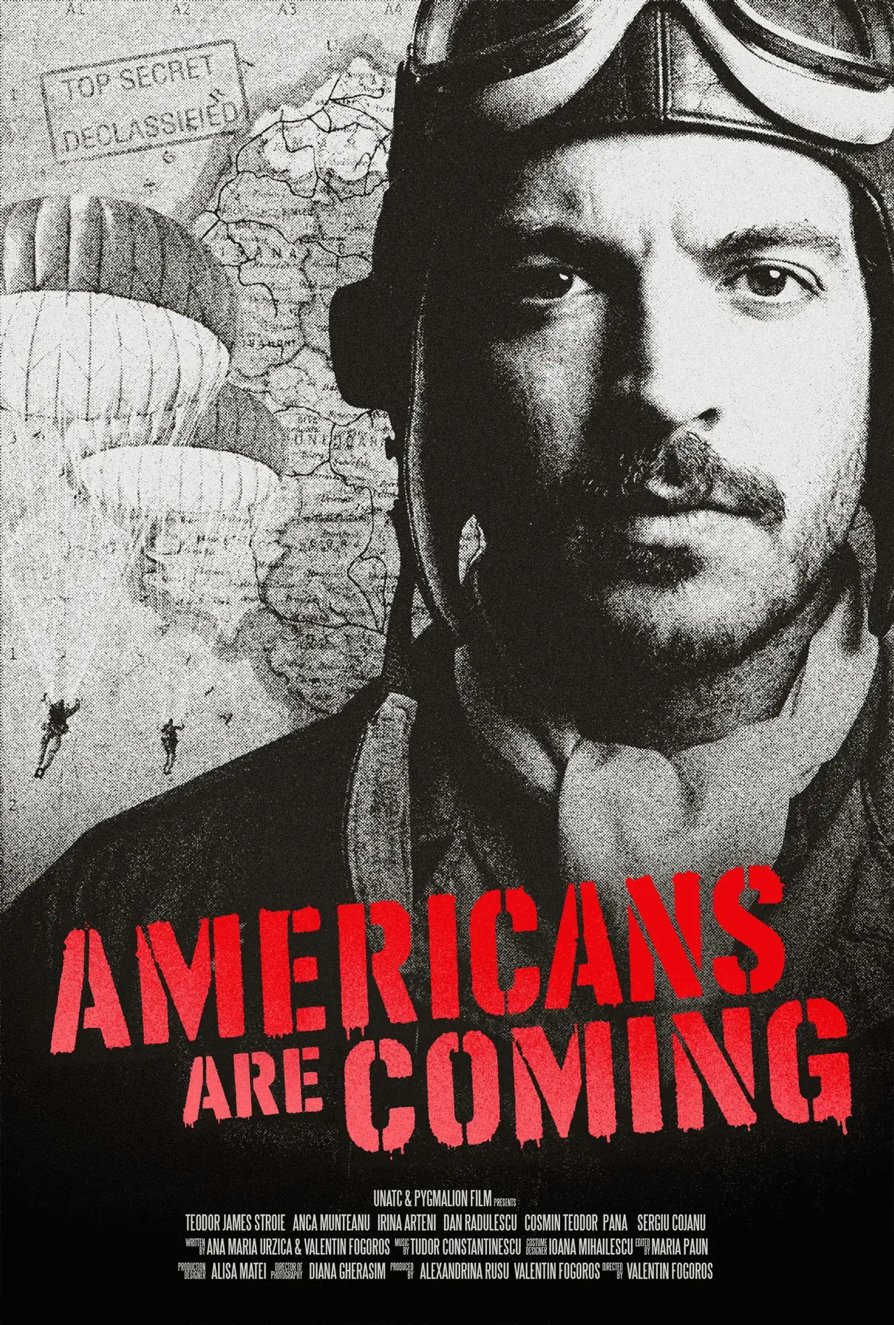 Plakat filmowy "Vin americanii!"