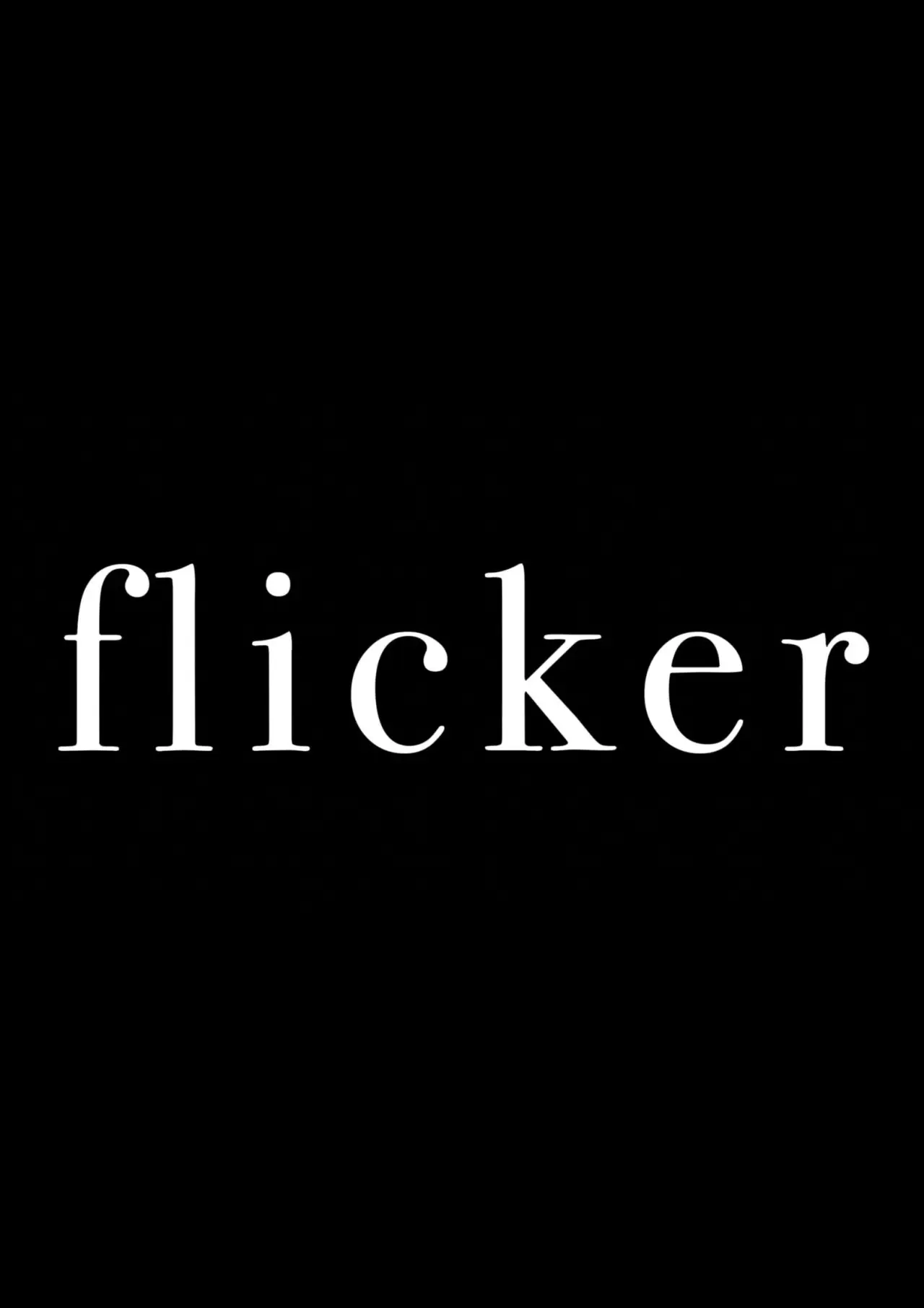 Plakat filmowy "Flicker"