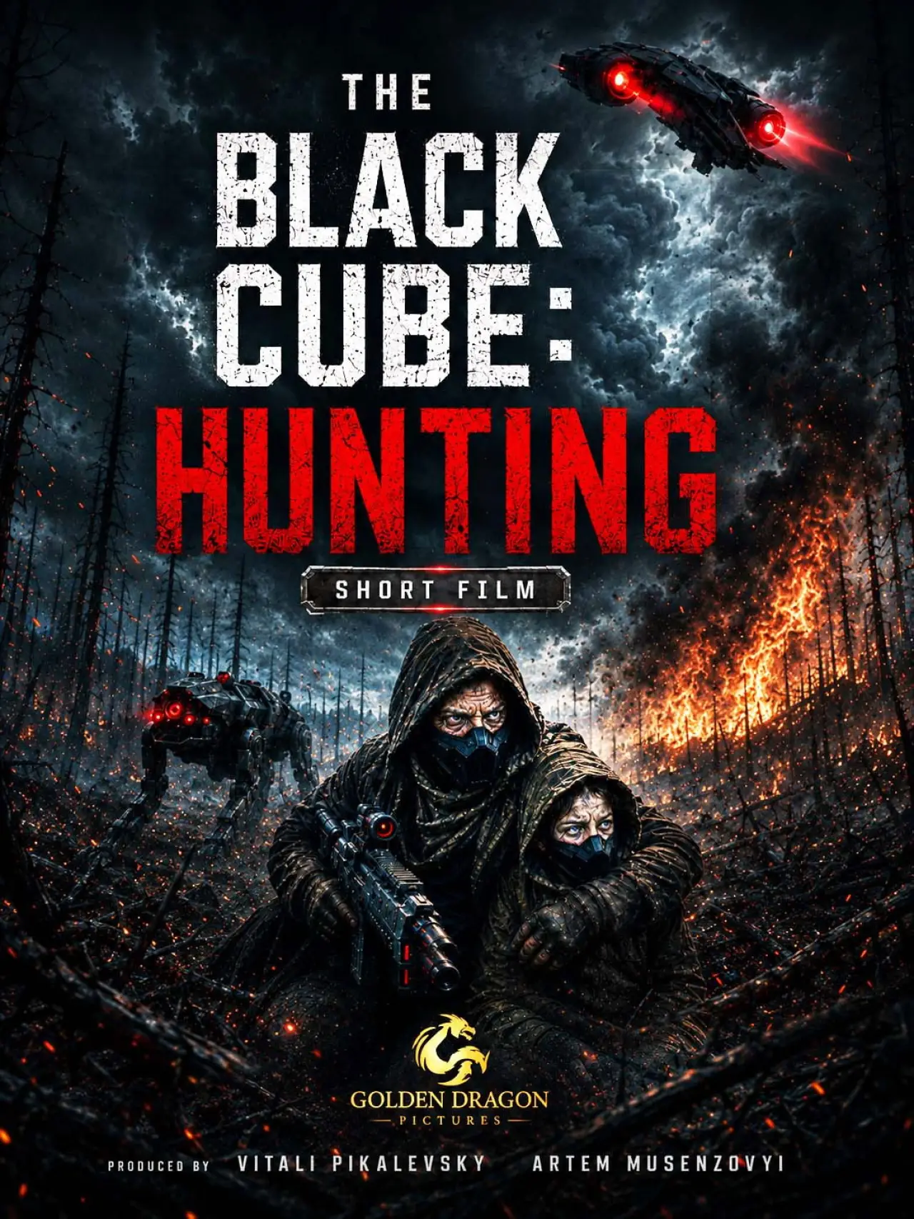 Plakat filmowy "The Black Cube: Hunting"