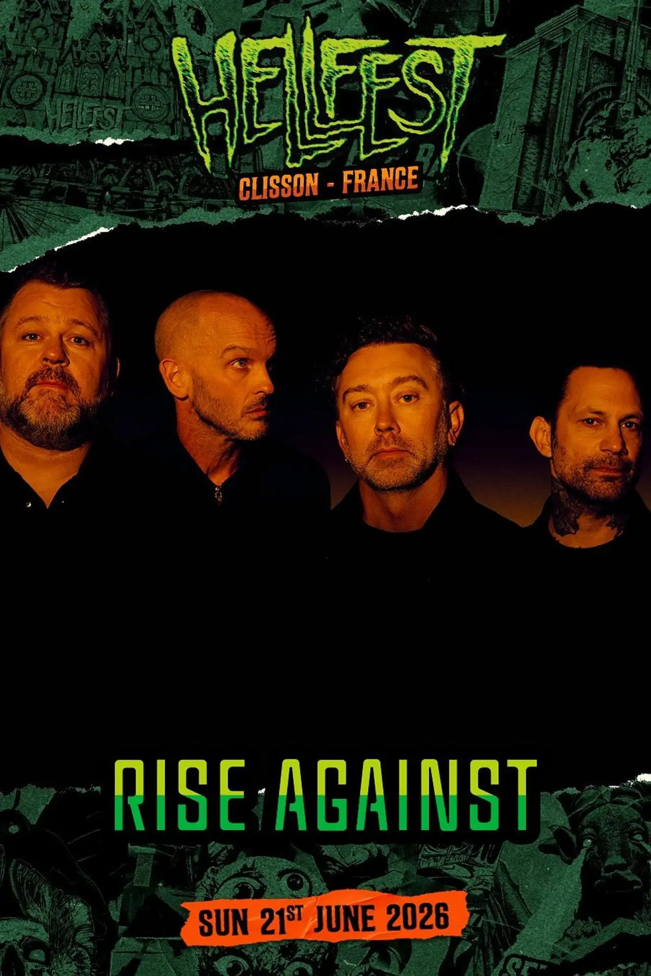 Plakat filmowy "Rise Against - Hellfest 2026"