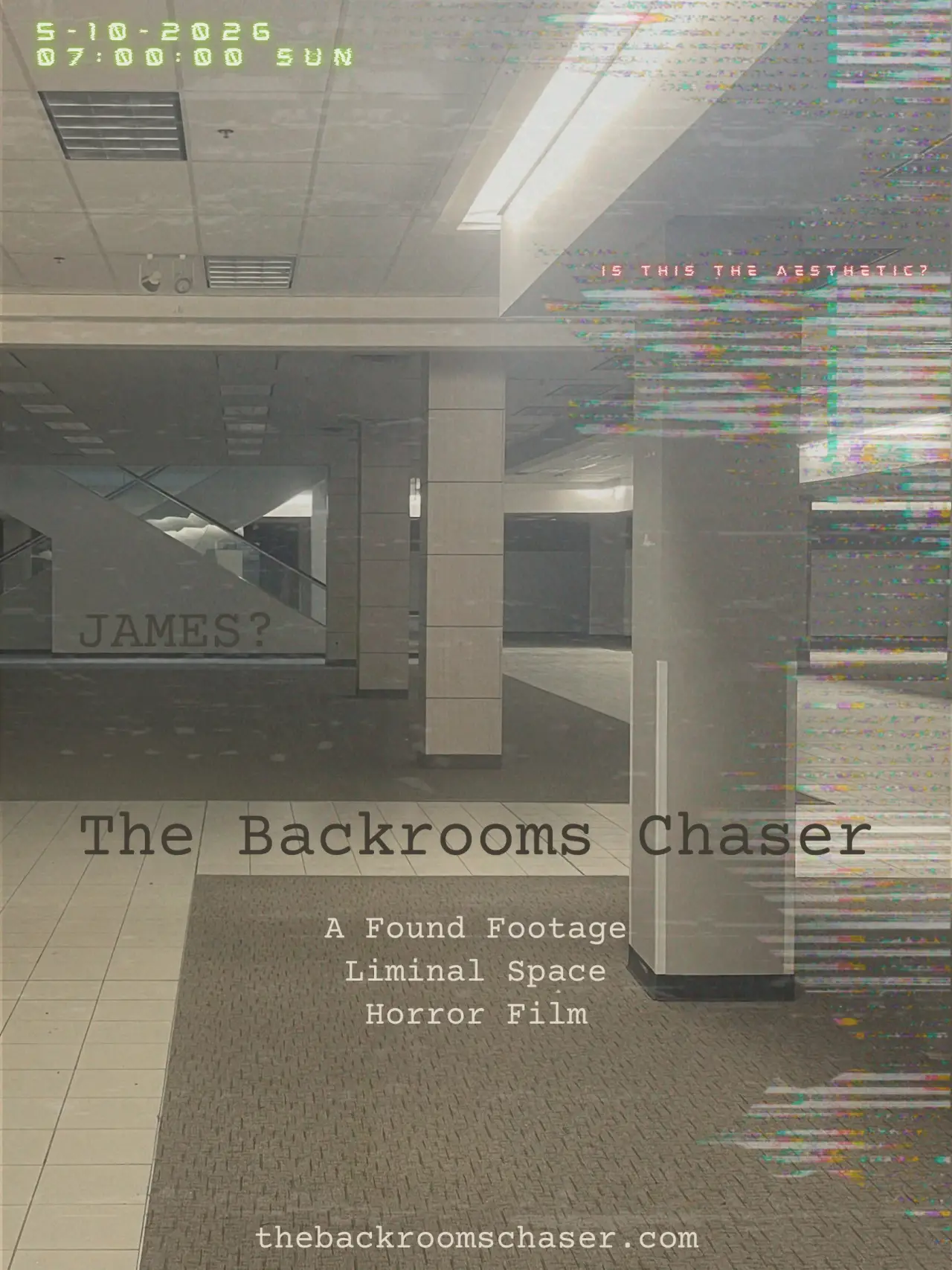 Plakat filmowy "The Backrooms Chaser"