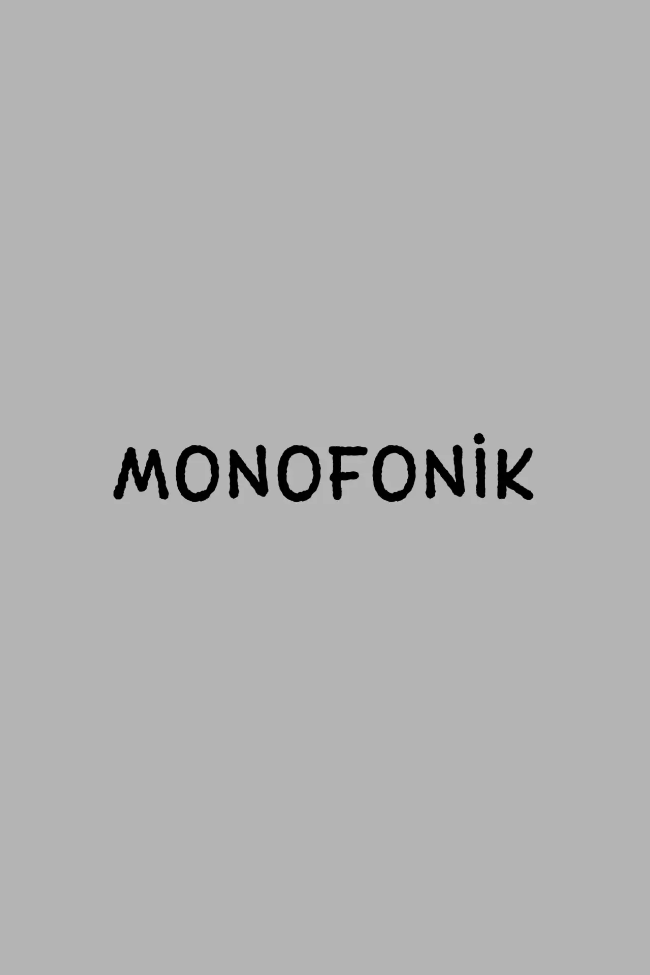Plakat filmowy "Monofonik"