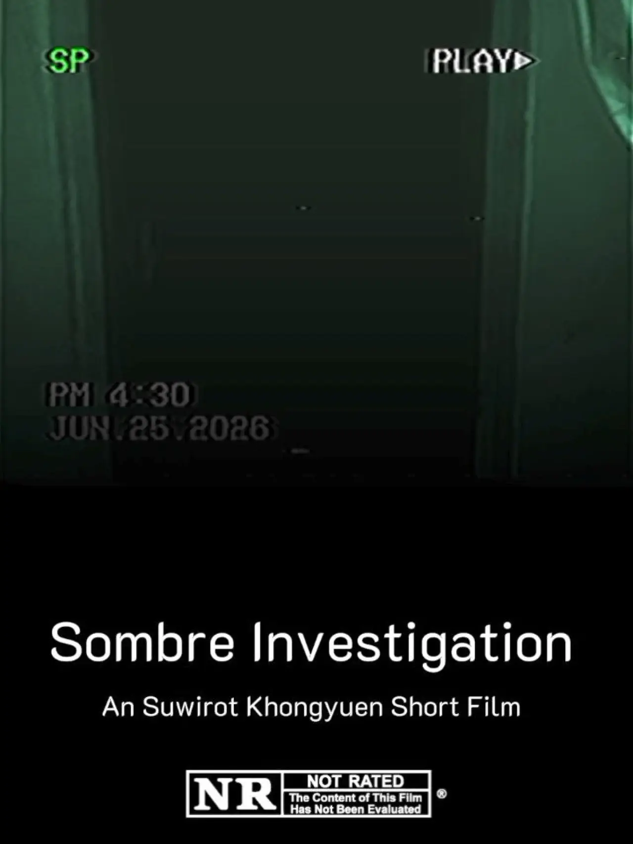 Plakat filmowy "Sombre Investigation"