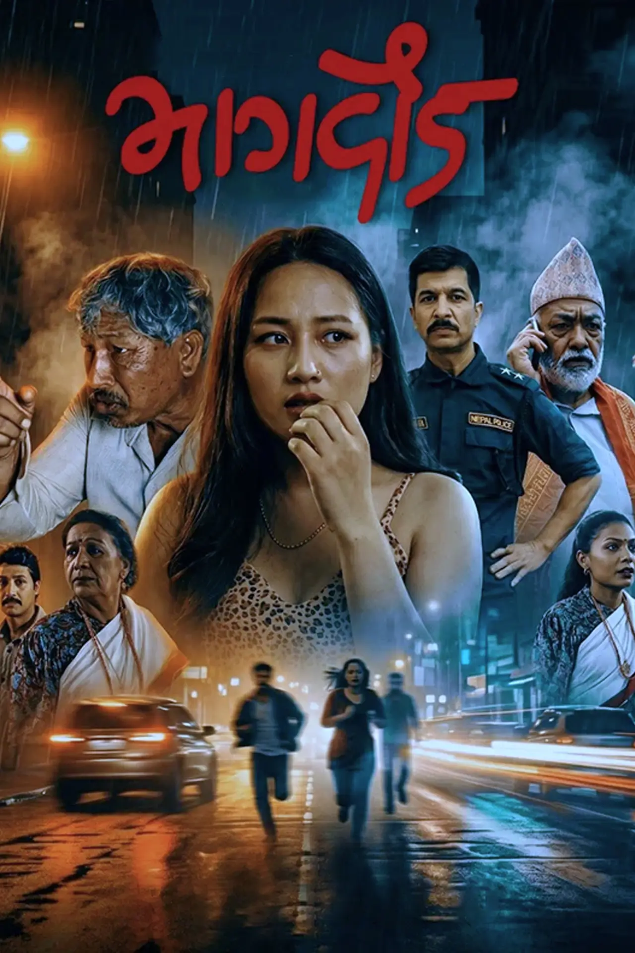 Plakat filmowy "भागदौड"