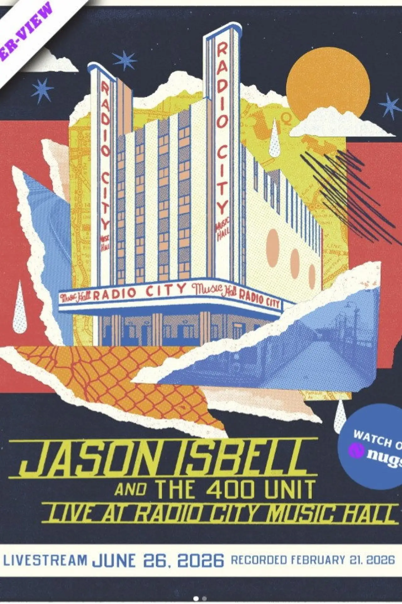 Plakat filmowy "Jason Isbell and the 400 Unit: Live at Radio City Music Hall"