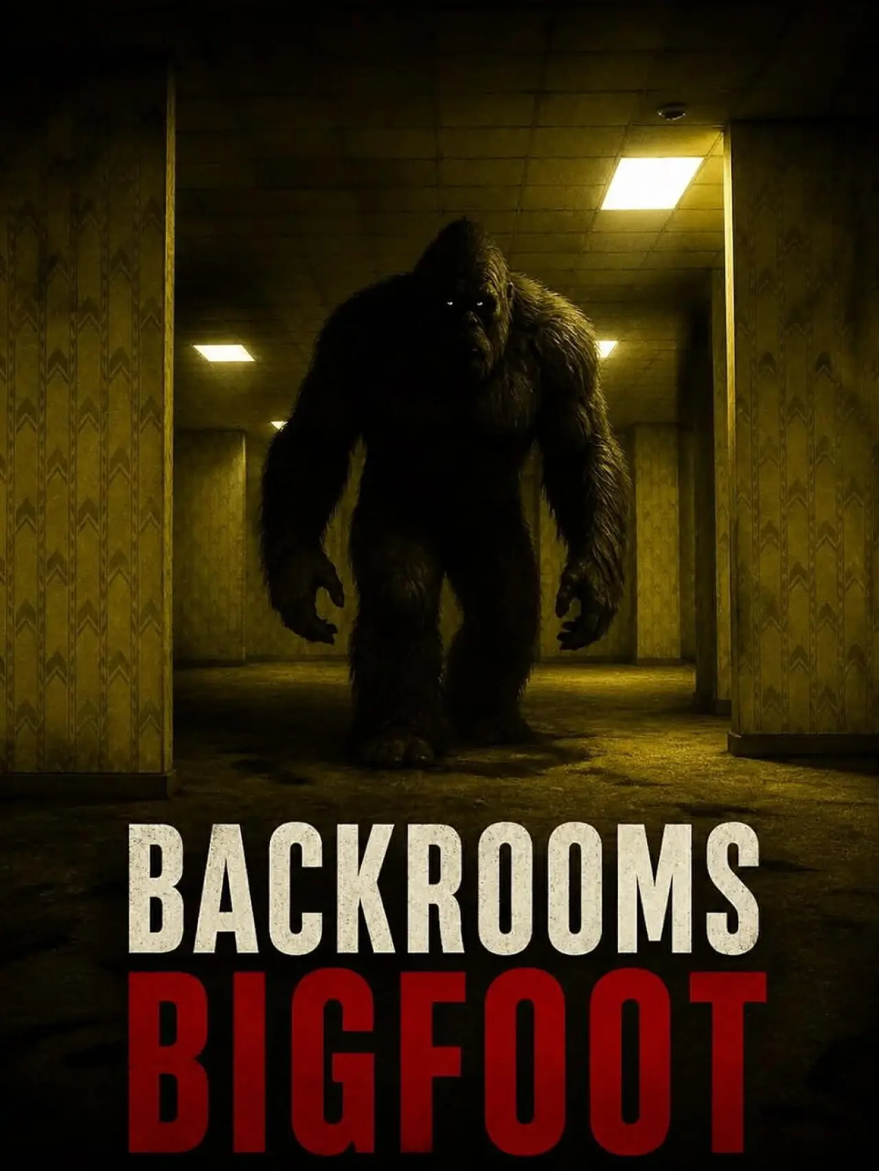 Plakat filmowy "Backrooms Bigfoot"