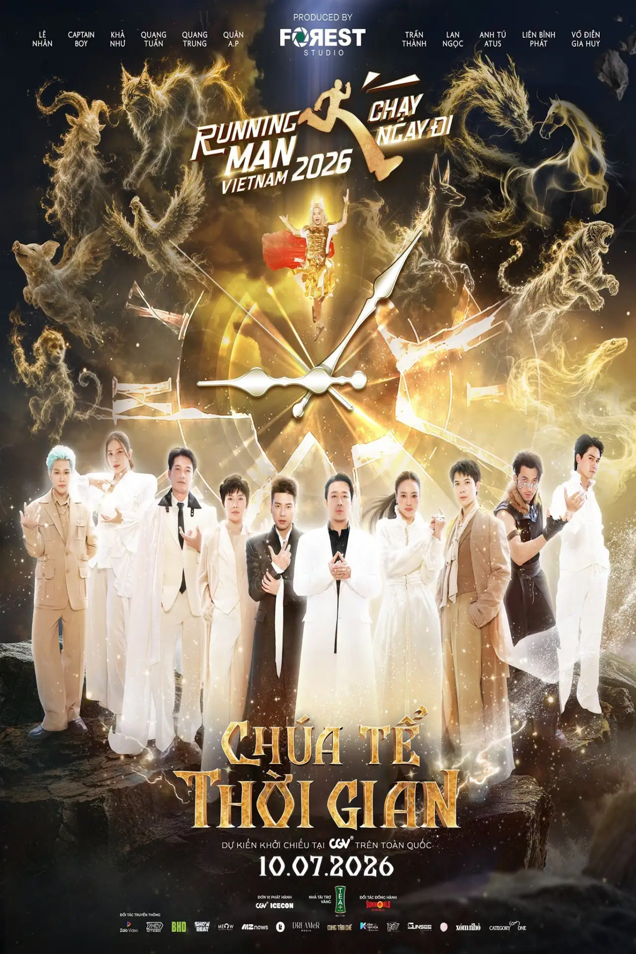 Plakat filmowy "Running Man Việt Nam 2026 : Chúa Tể Thời Gian"