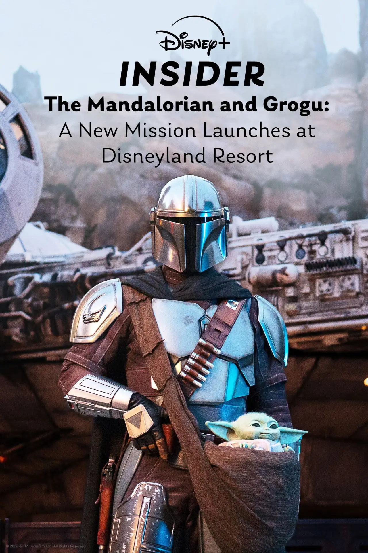 Plakat filmowy "Disney+ Insider: The Mandalorian and Grogu - A New Mission Launches at Disneyland Resort"