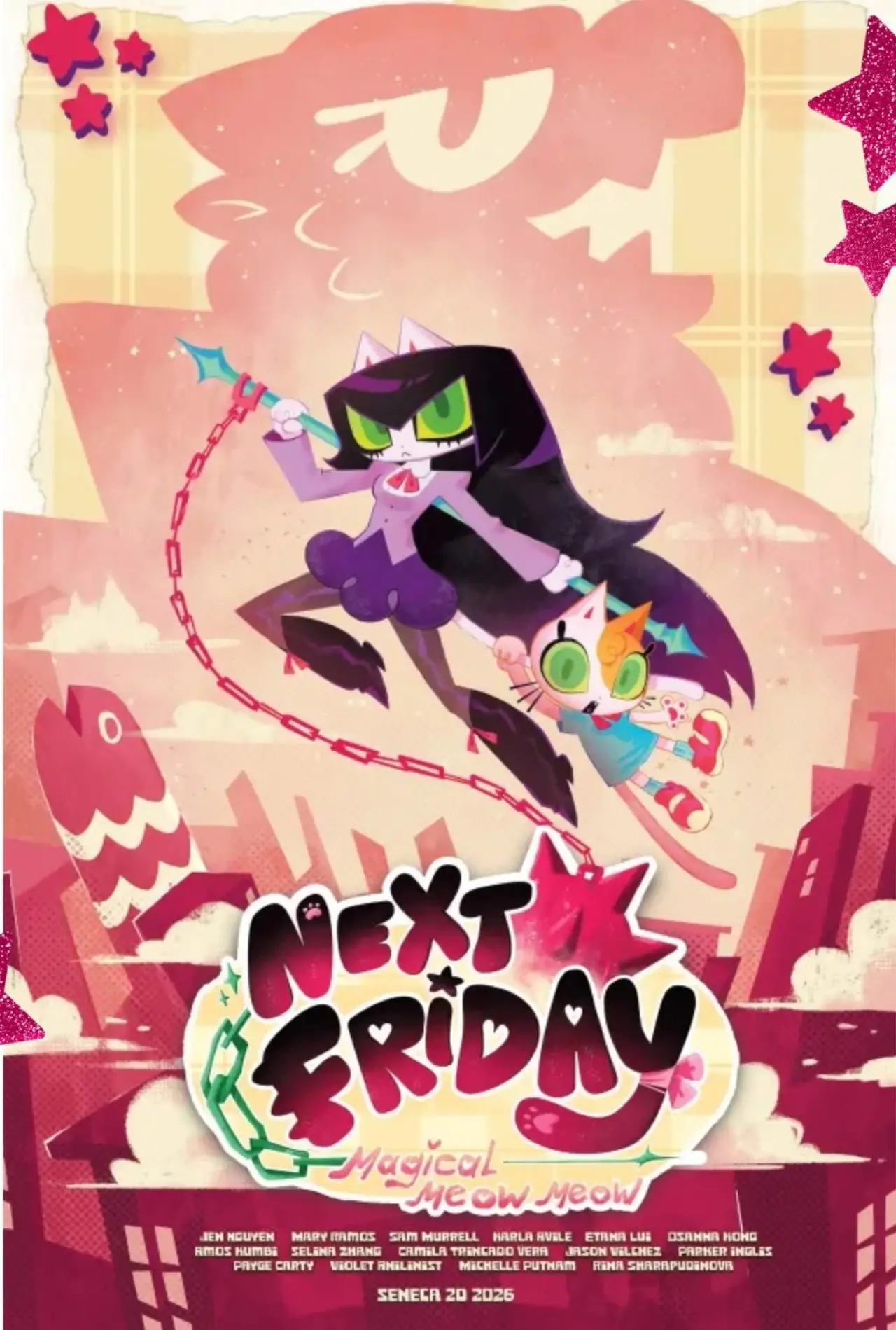 Plakat filmowy "Next Friday - Magical Meow Meow"