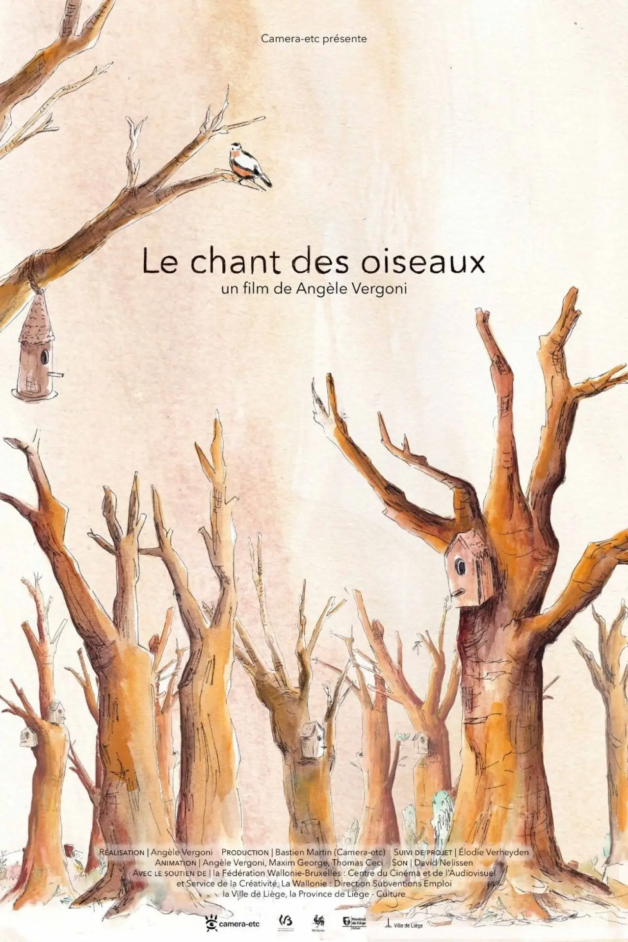 Plakat filmowy "Le chant des oiseaux"