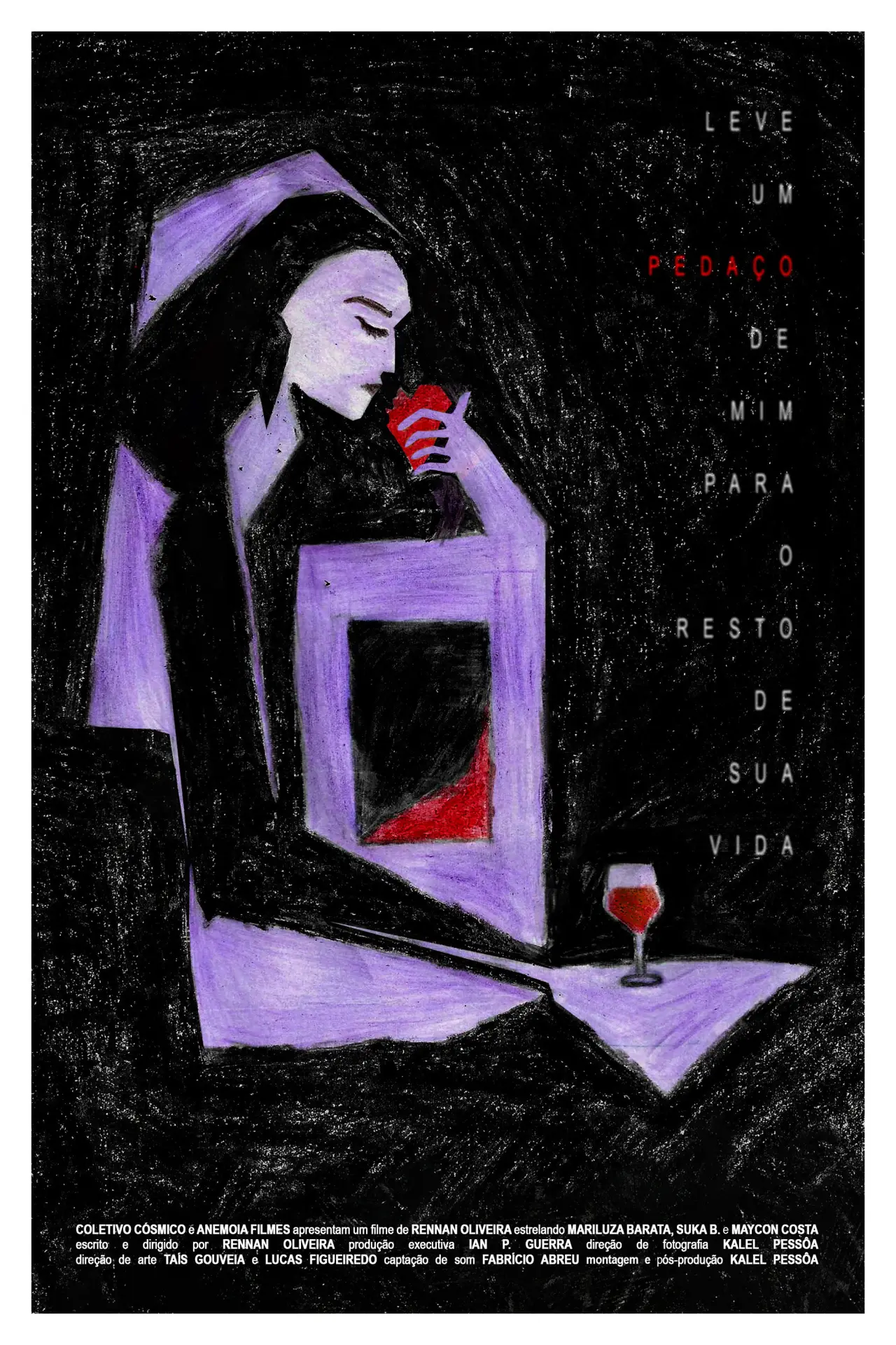 Plakat filmowy "Leve um Pedaço de Mim Para o Resto de sua Vida"