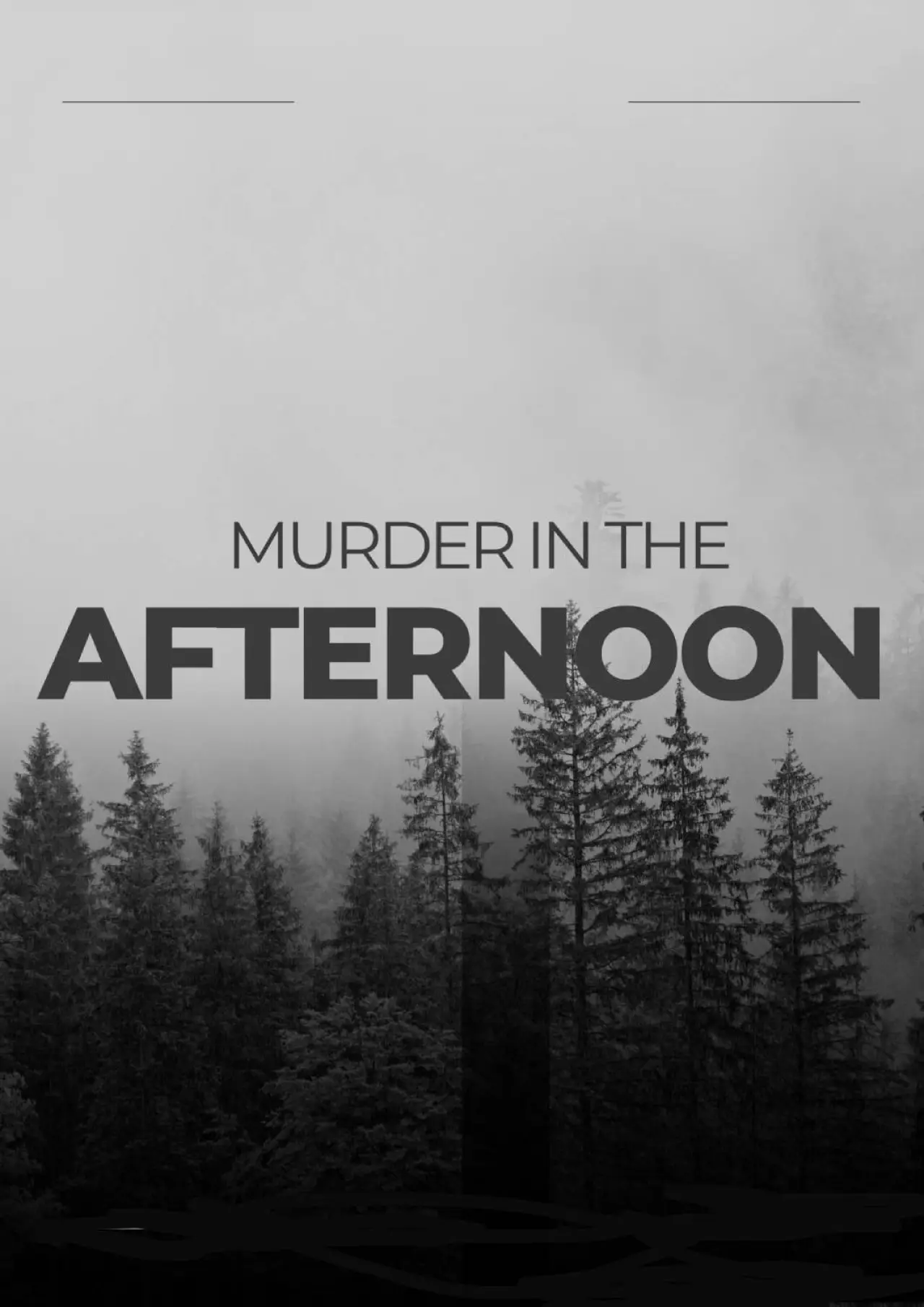 Plakat filmowy "Murder in the afternoon"