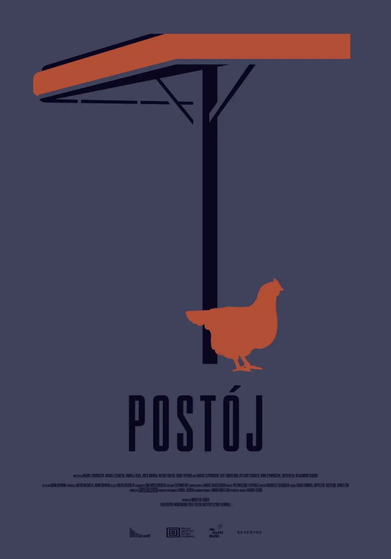Plakat filmowy "Postój"