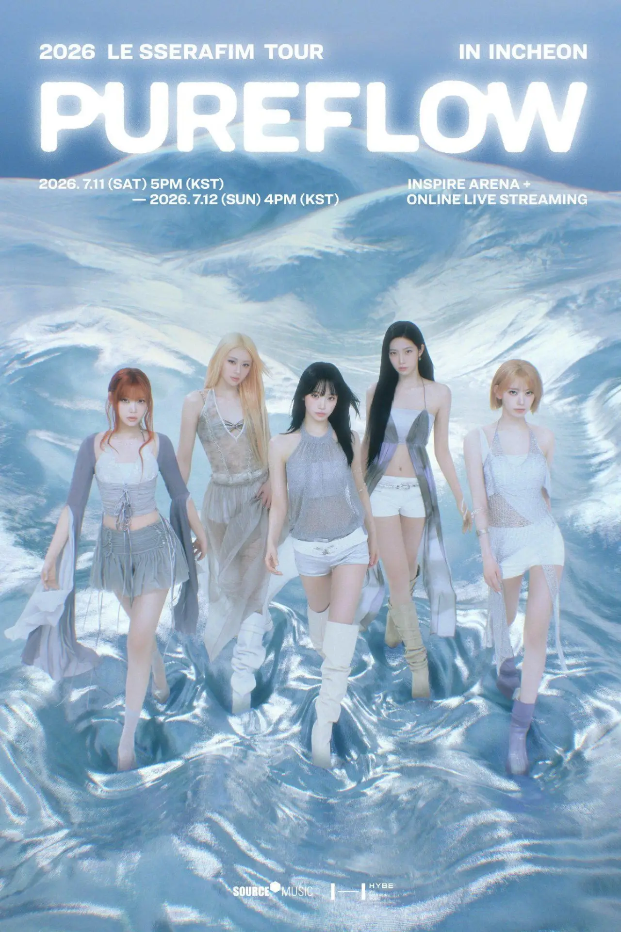 Plakat filmowy "2026 LE SSERAFIM TOUR ‘PUREFLOW’ IN INCHEON"