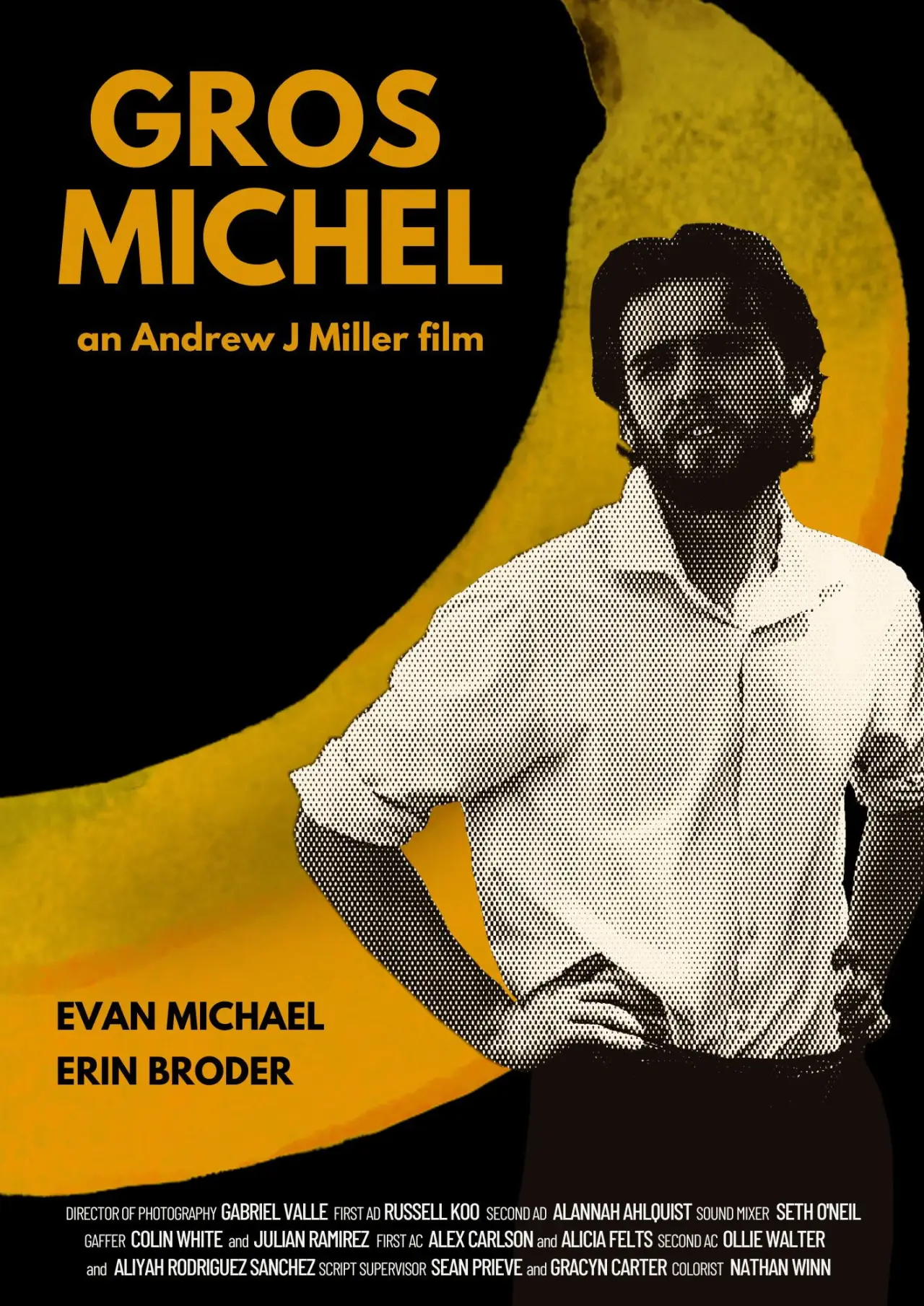 Plakat filmowy "Gros Michel"