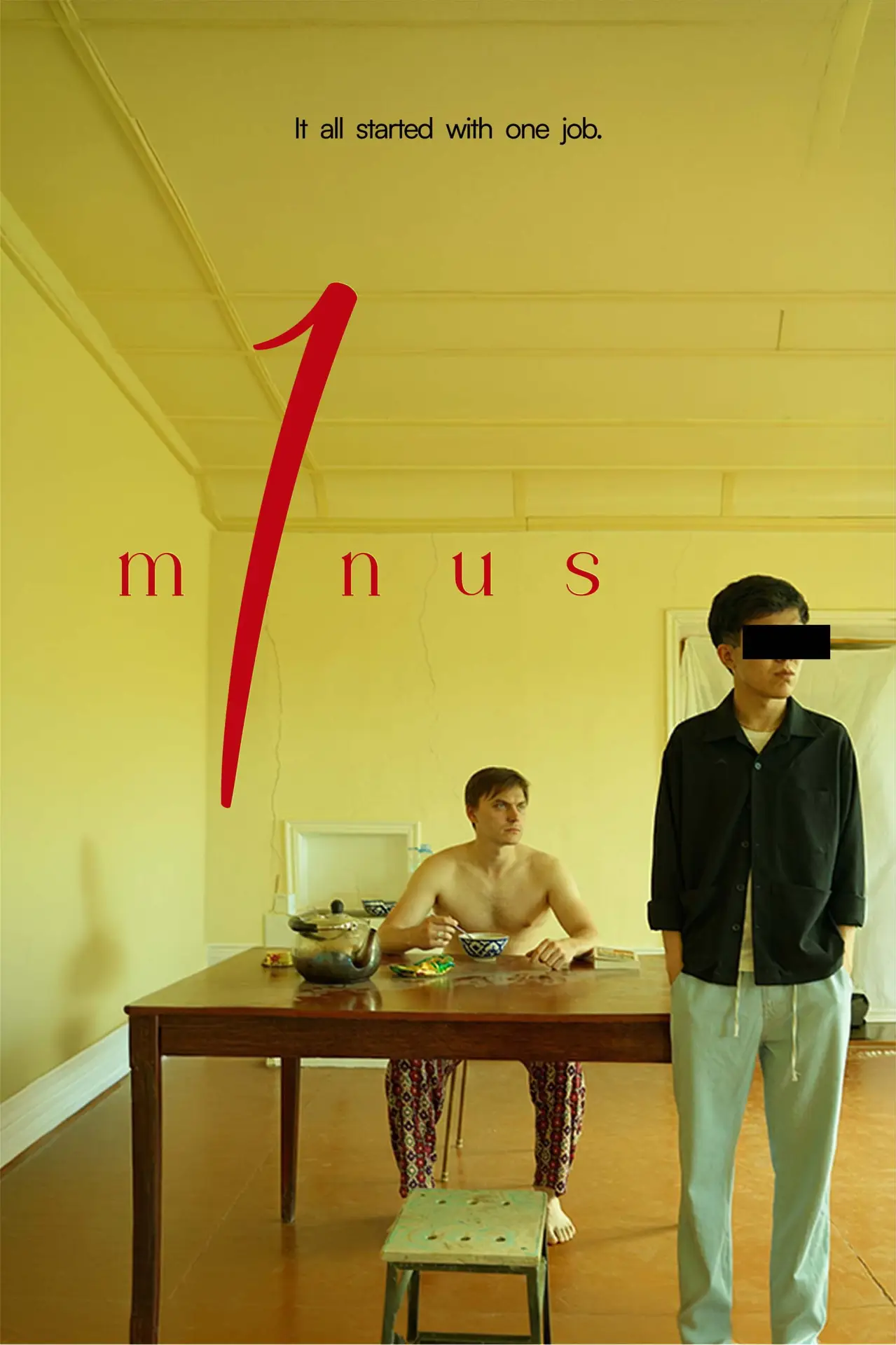 Plakat filmowy "minus bir"
