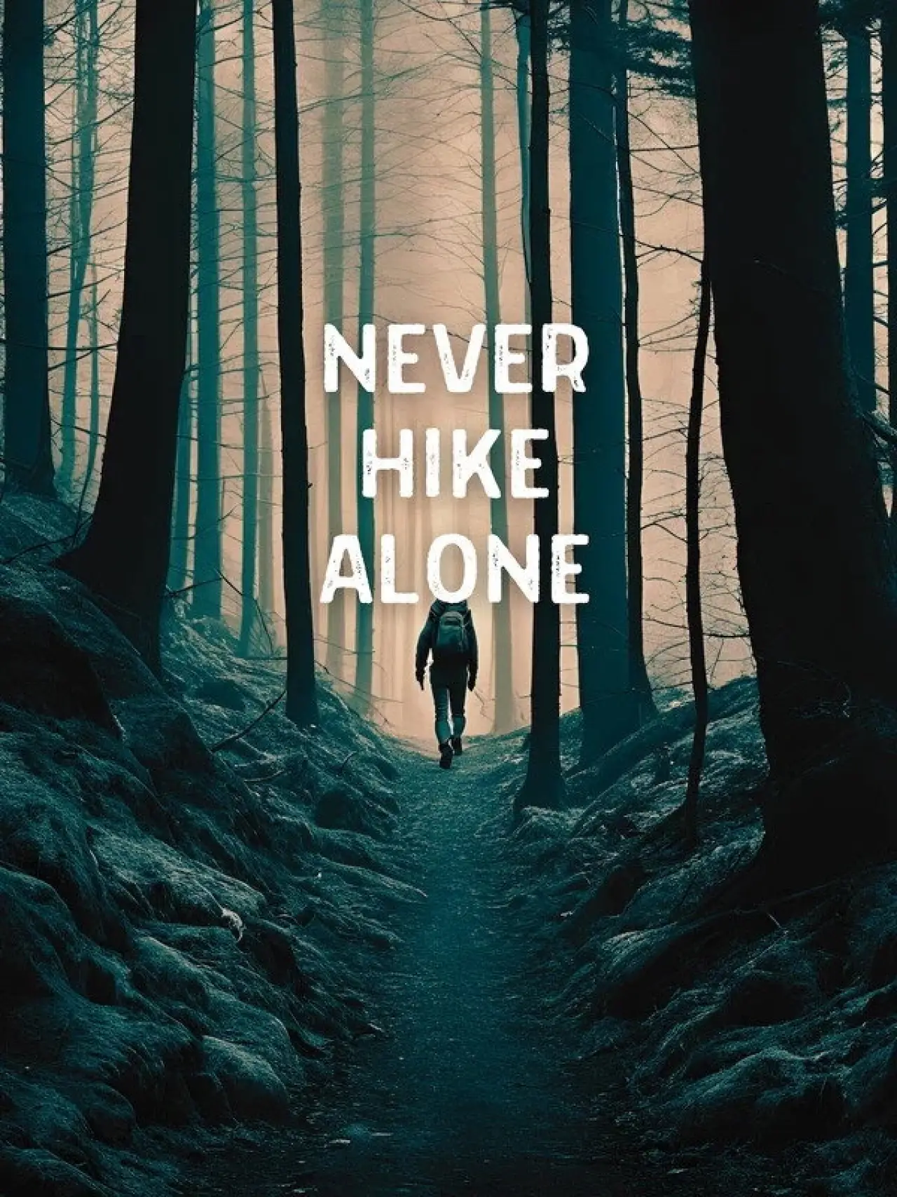 Plakat filmowy "Never Hike Alone"