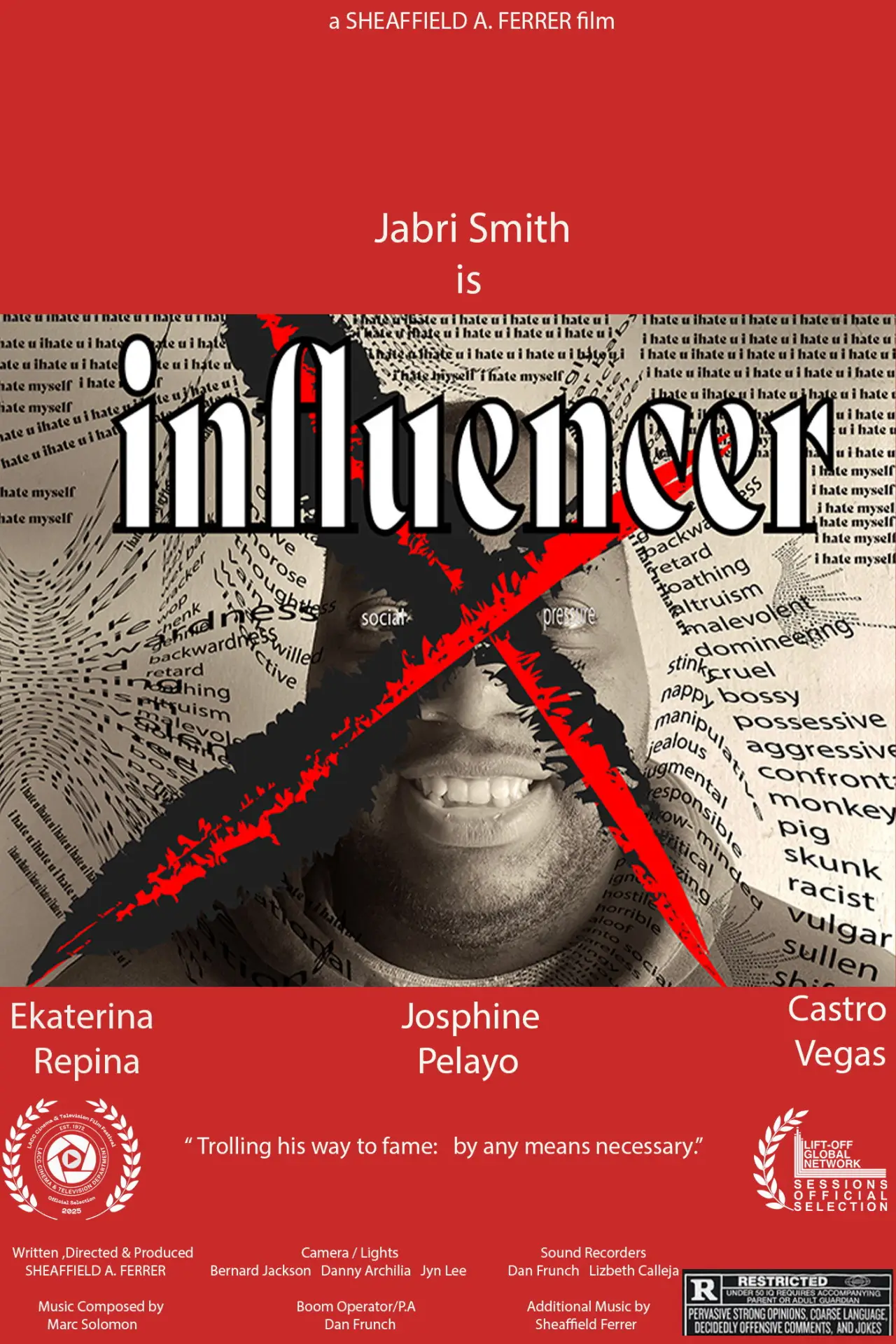 Plakat filmowy "Influencer X"