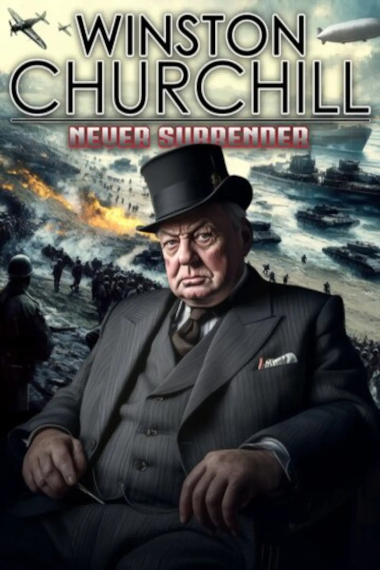 Plakat filmowy "Winston Churchill: Never Surrender"