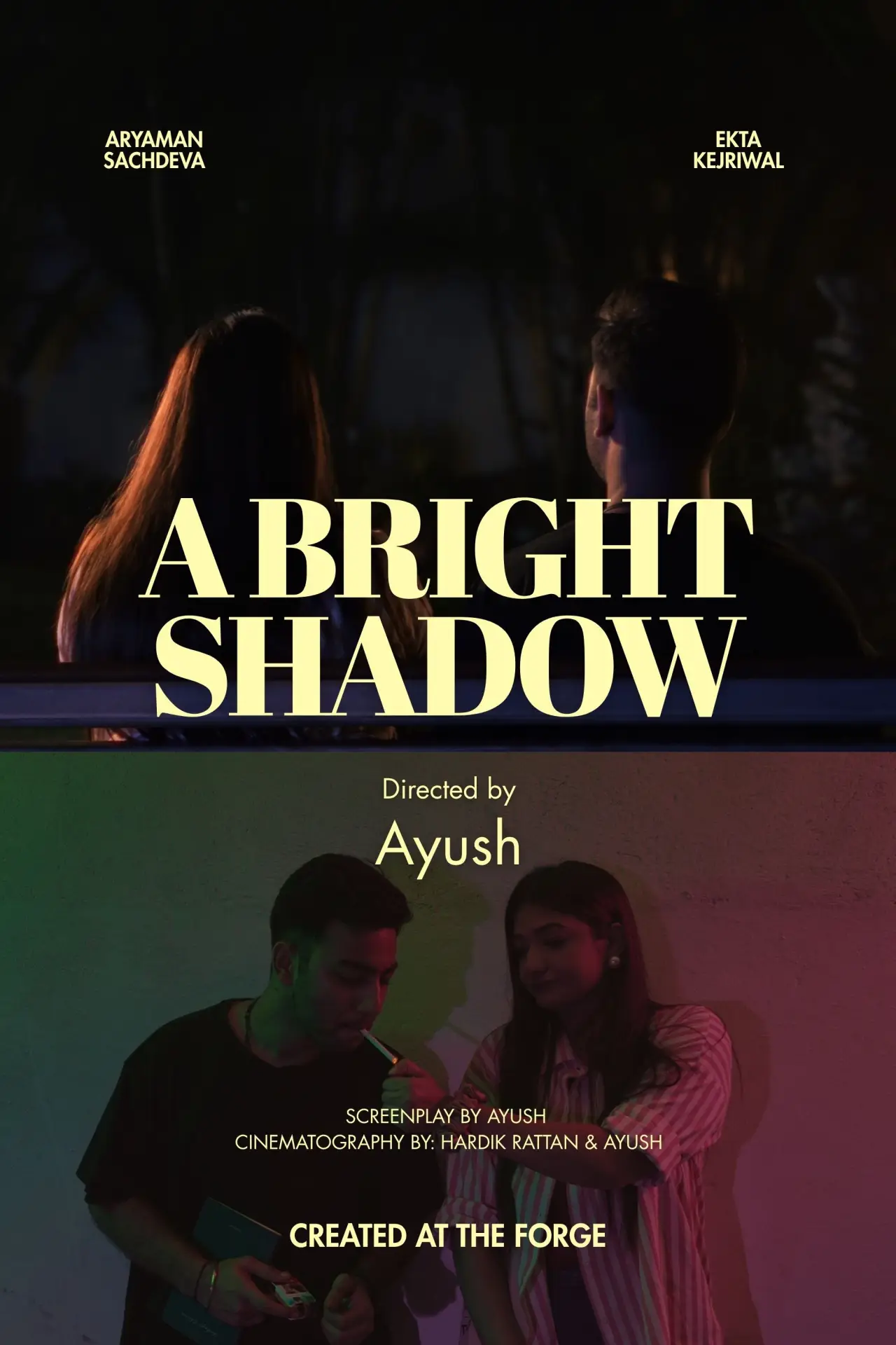 Plakat filmowy "A Bright Shadow"