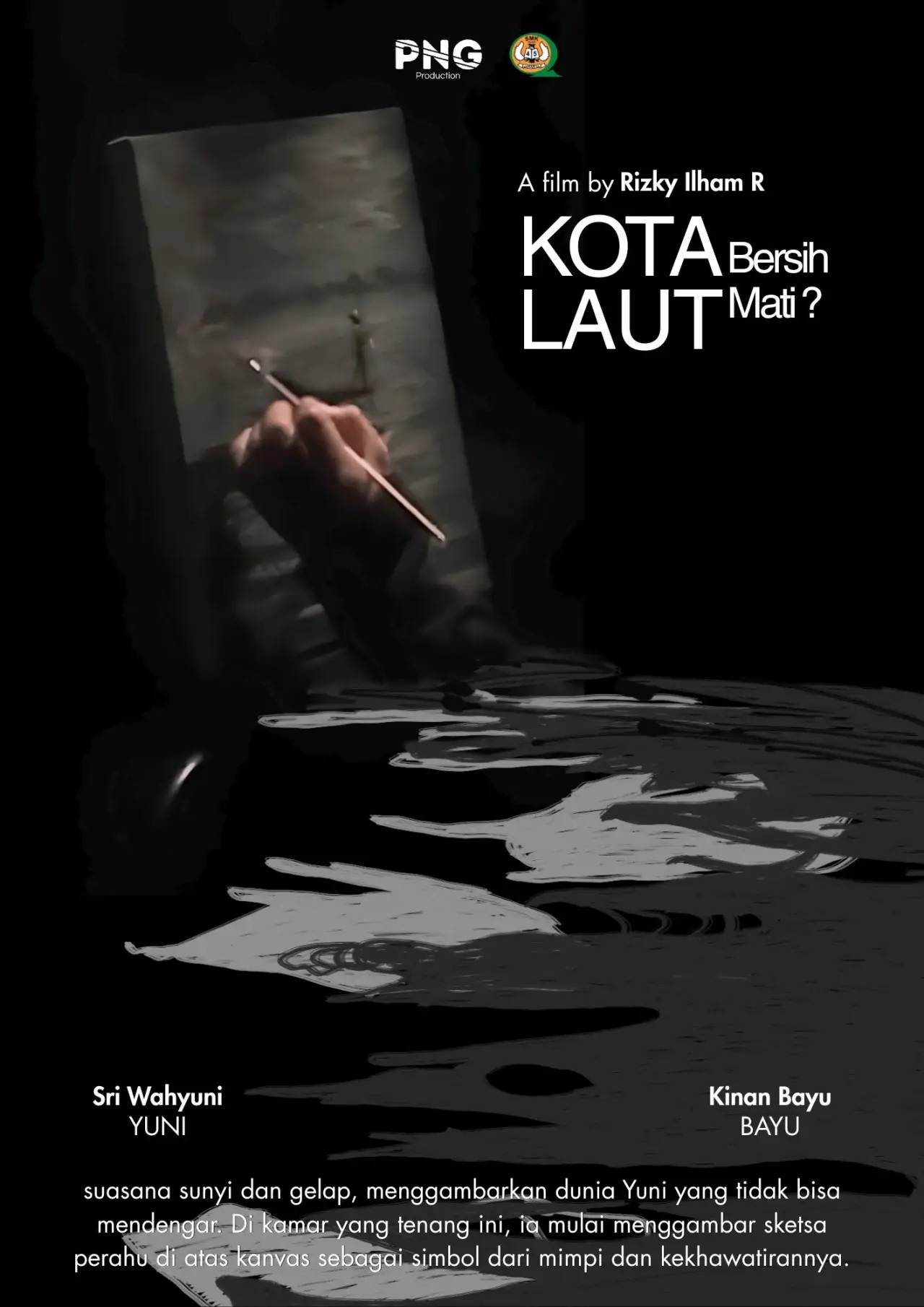 Plakat filmowy "Kota Bersih, Laut Mati?"