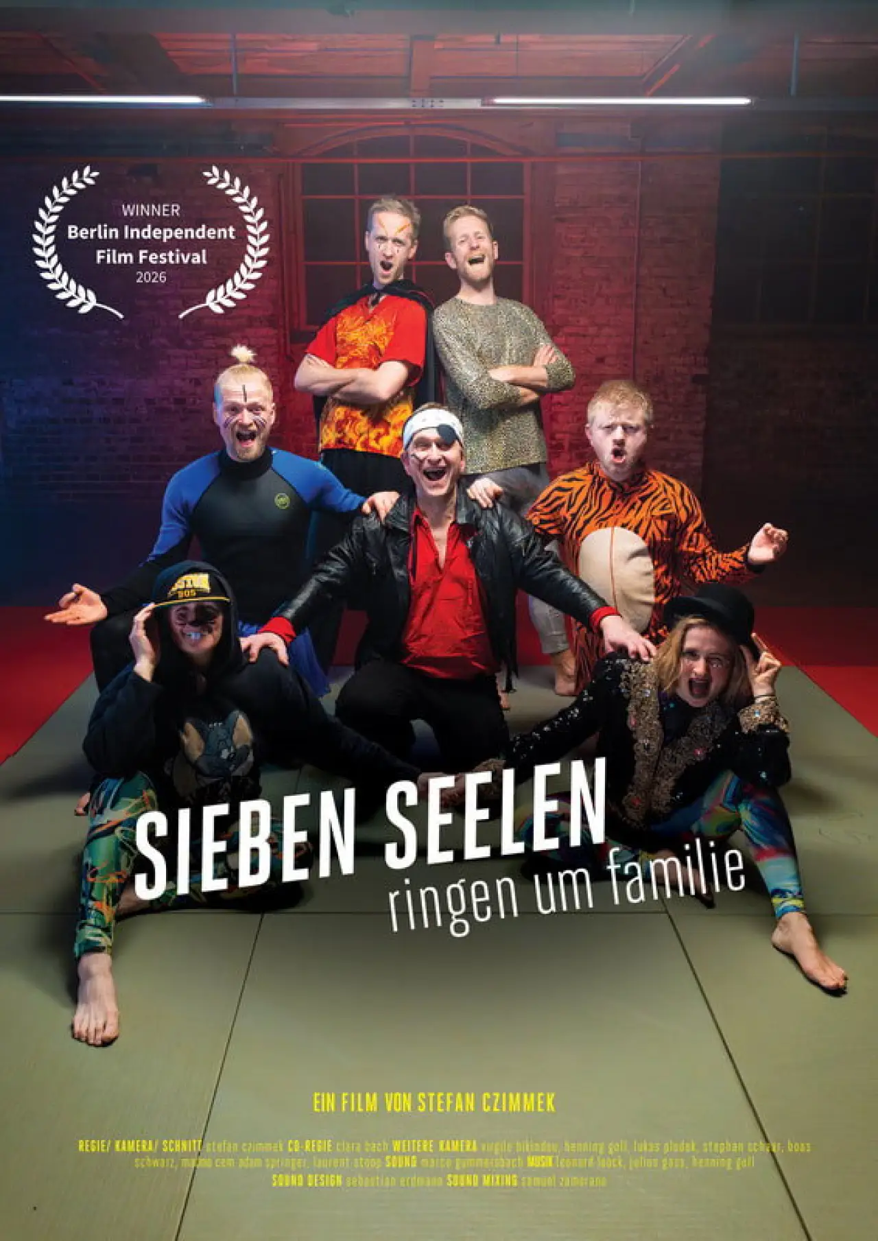 Plakat filmowy "Sieben Seelen - Ringen um Familie"